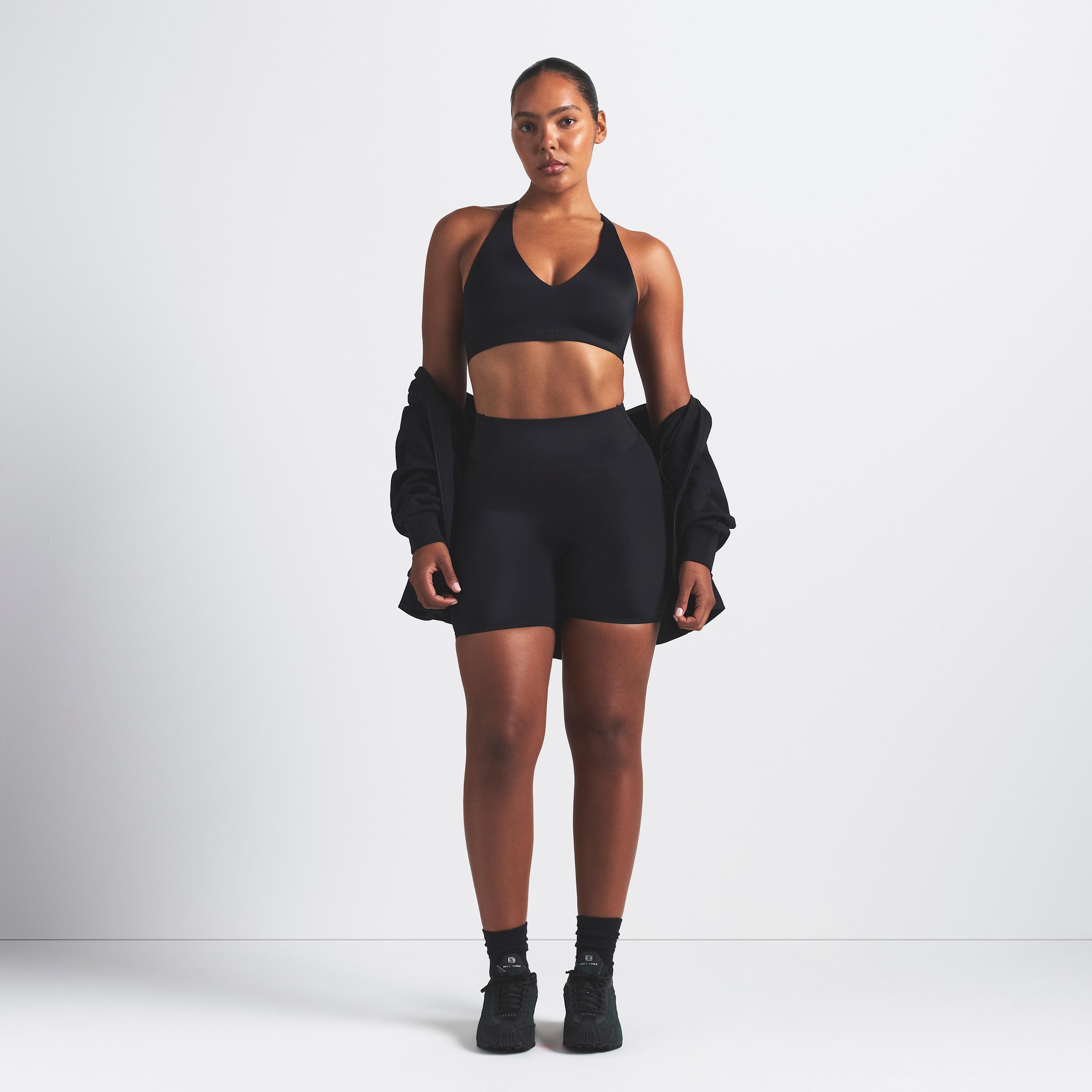 Nike Womens SKIMS Shine V-Neck Bra | BRSPT5191W-OBD Product Image
