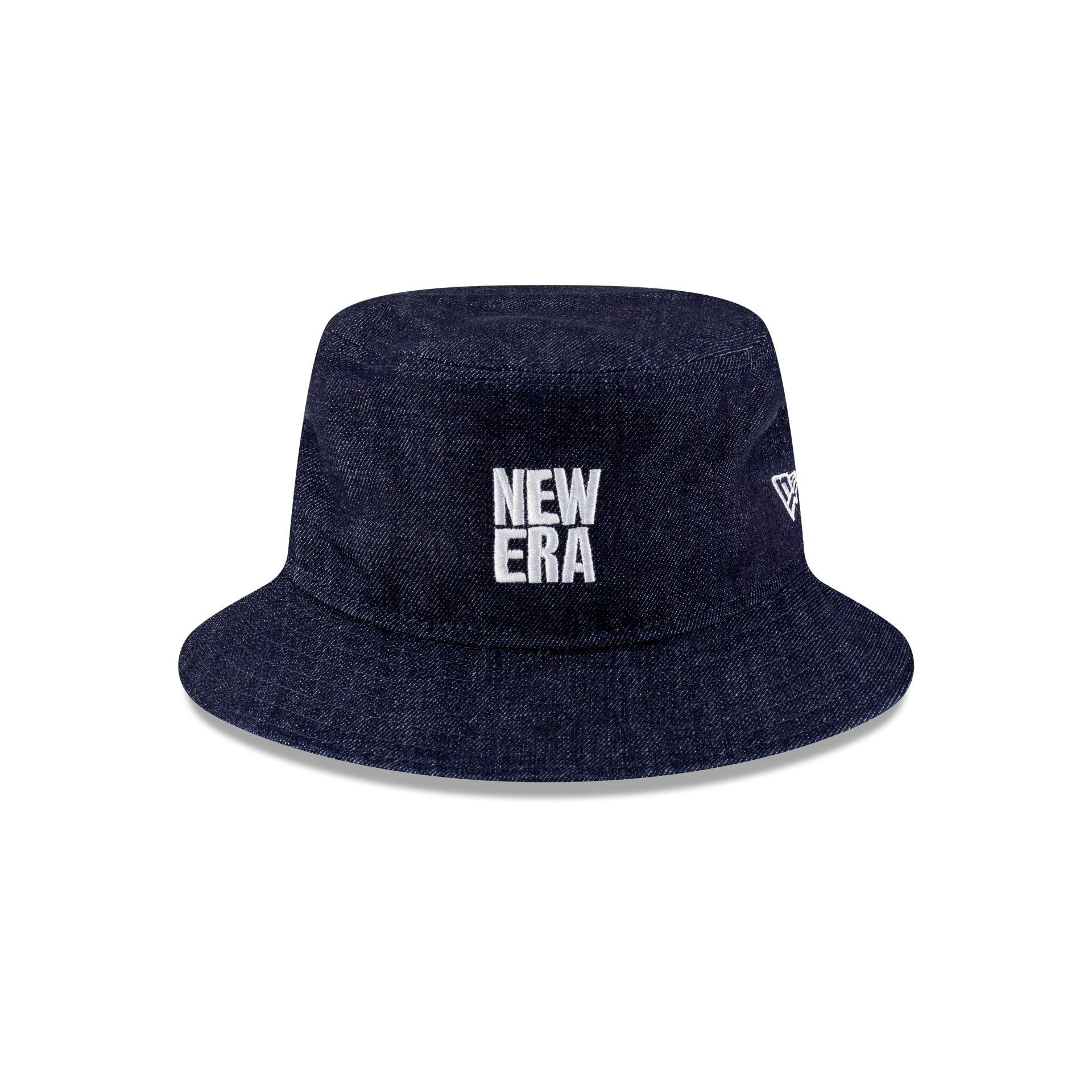 New Era Cap Square Logo Light Denim Bucket Hat Male Product Image