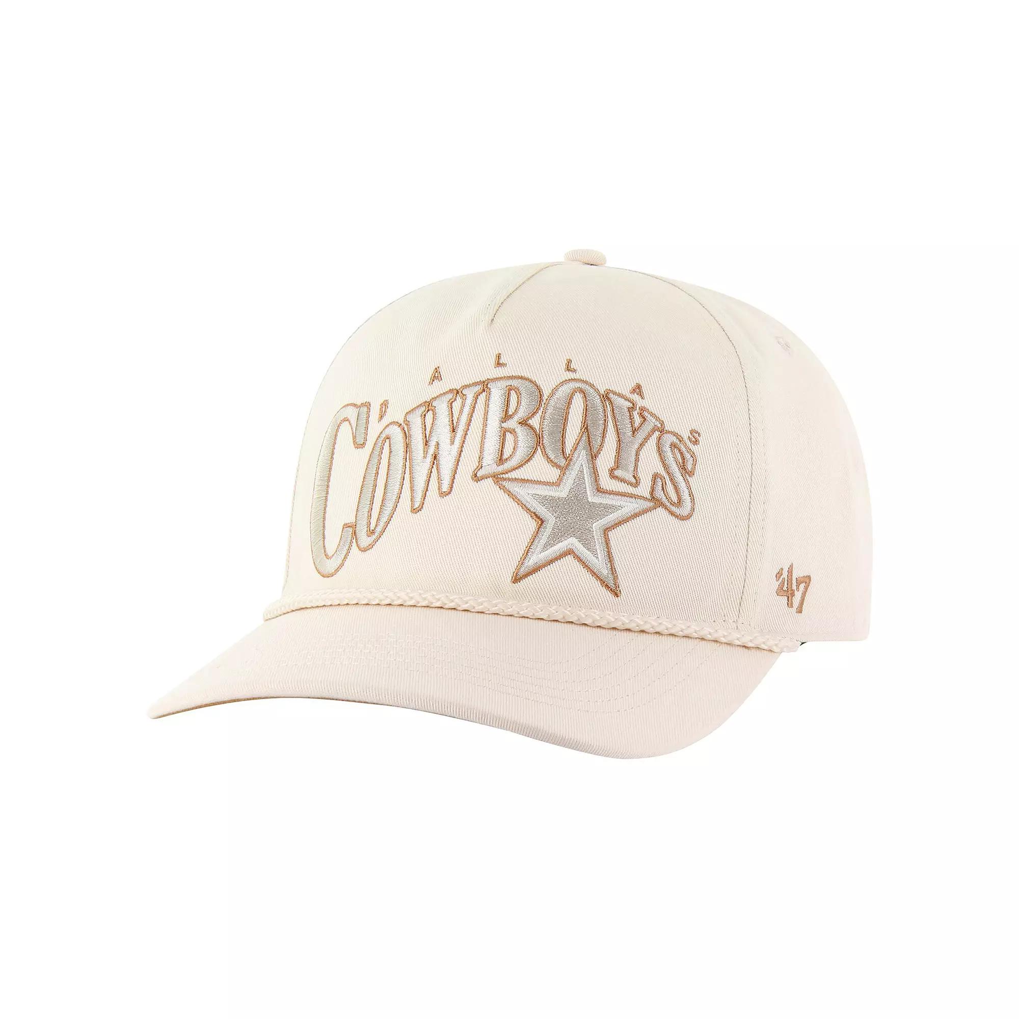 Men's '47 Natural Dallas Cowboys Wave Rope Hitch Adjustable Hat, Beige Product Image