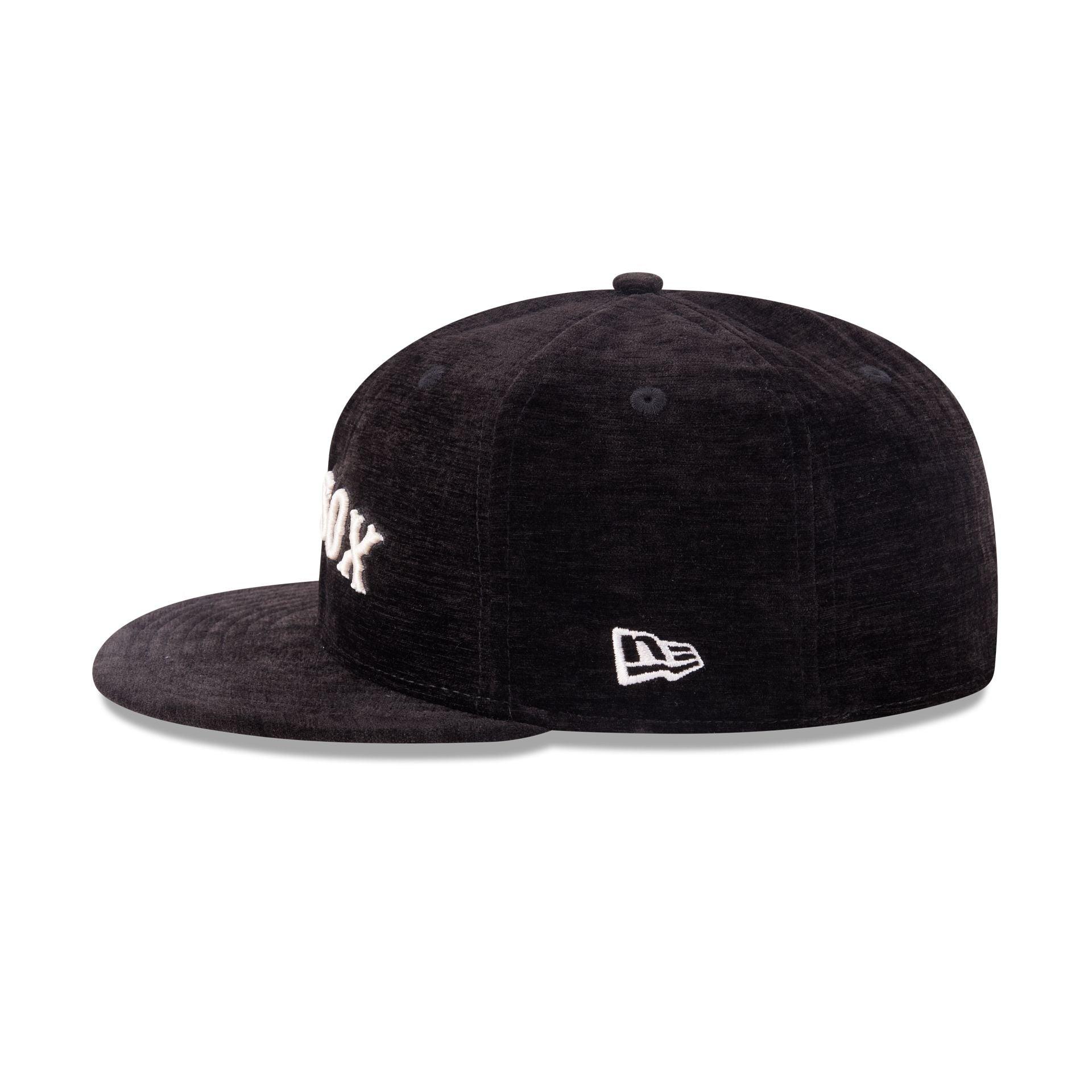Boston Red Sox Black Velvet 59FIFTY Fitted Hat Male Product Image