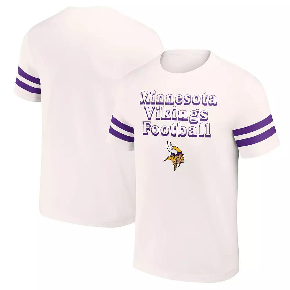 Men's NFL x Darius Rucker Collection by Fanatics Cream Minnesota Vikings Vintage T-Shirt, Size: 2XL, Beige Product Image