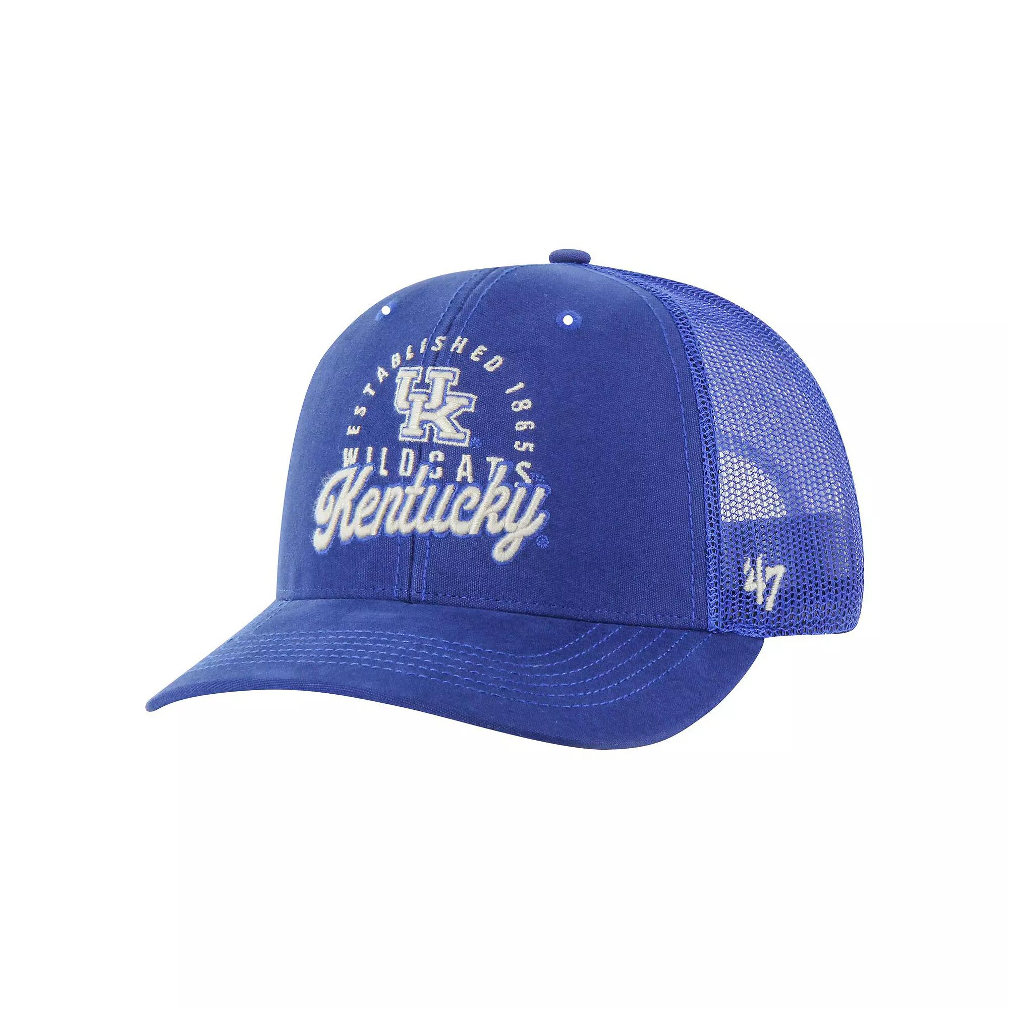 Men's '47 Royal Kentucky Wildcats Pitstop Trucker Adjustable Hat, Blue Product Image