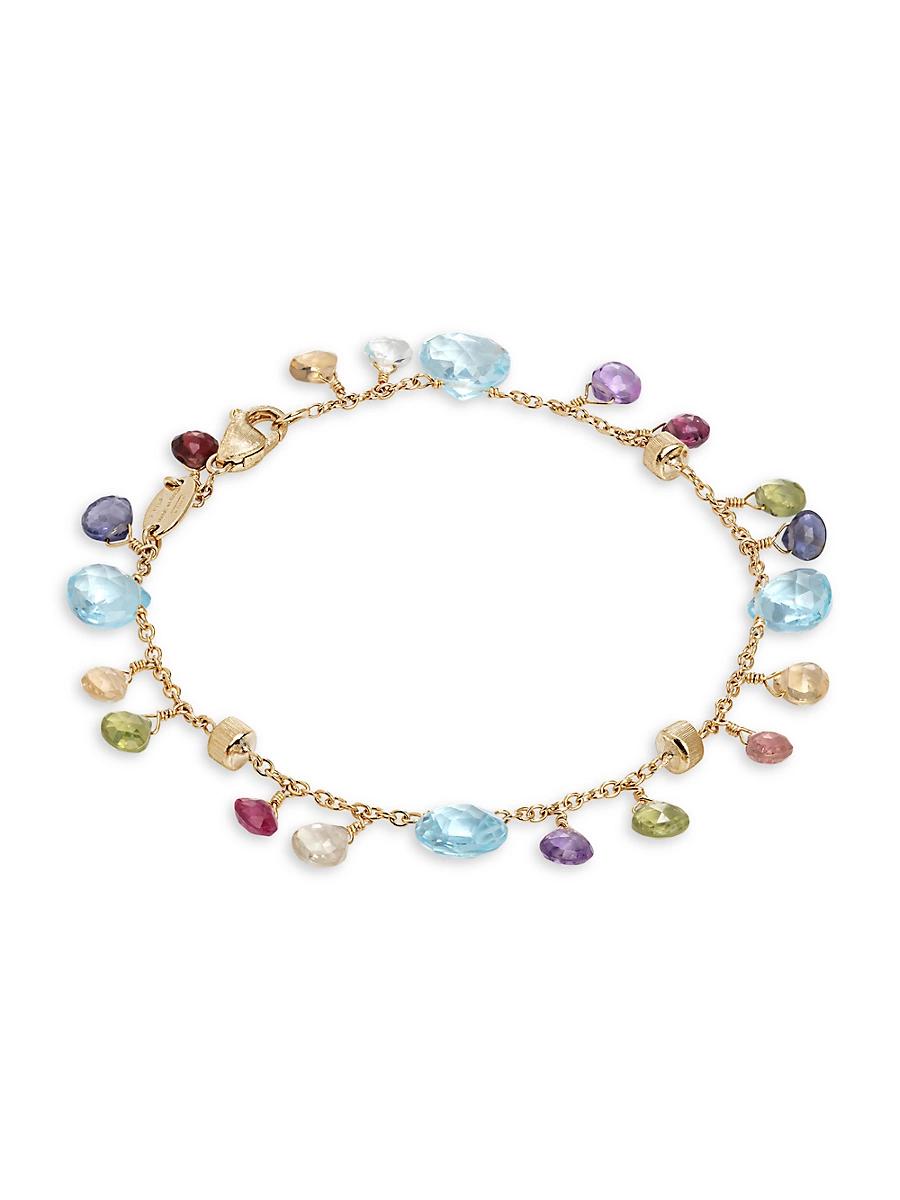 Marco Bicego 18K Yellow Gold Paradise Blue Topaz & Mixed Gemstone Bracelet Product Image