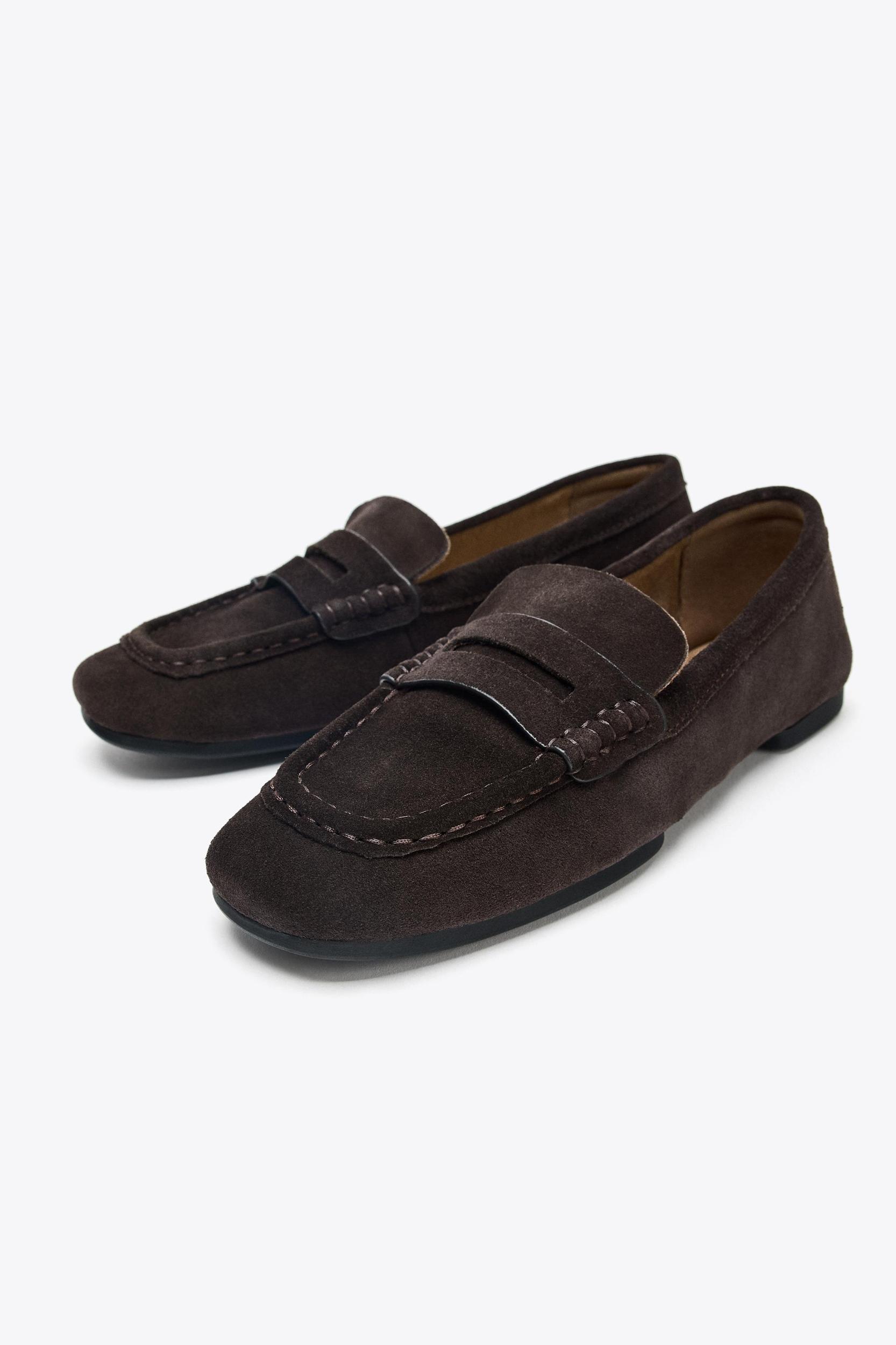 SPLIT LEATHER LOAFERS Product Image