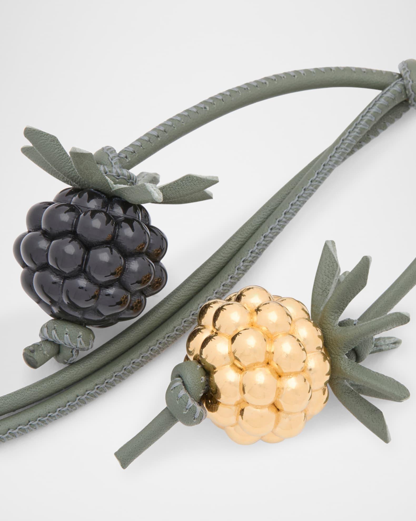 Berry Bag Charm in Calfskin Leather Product Image