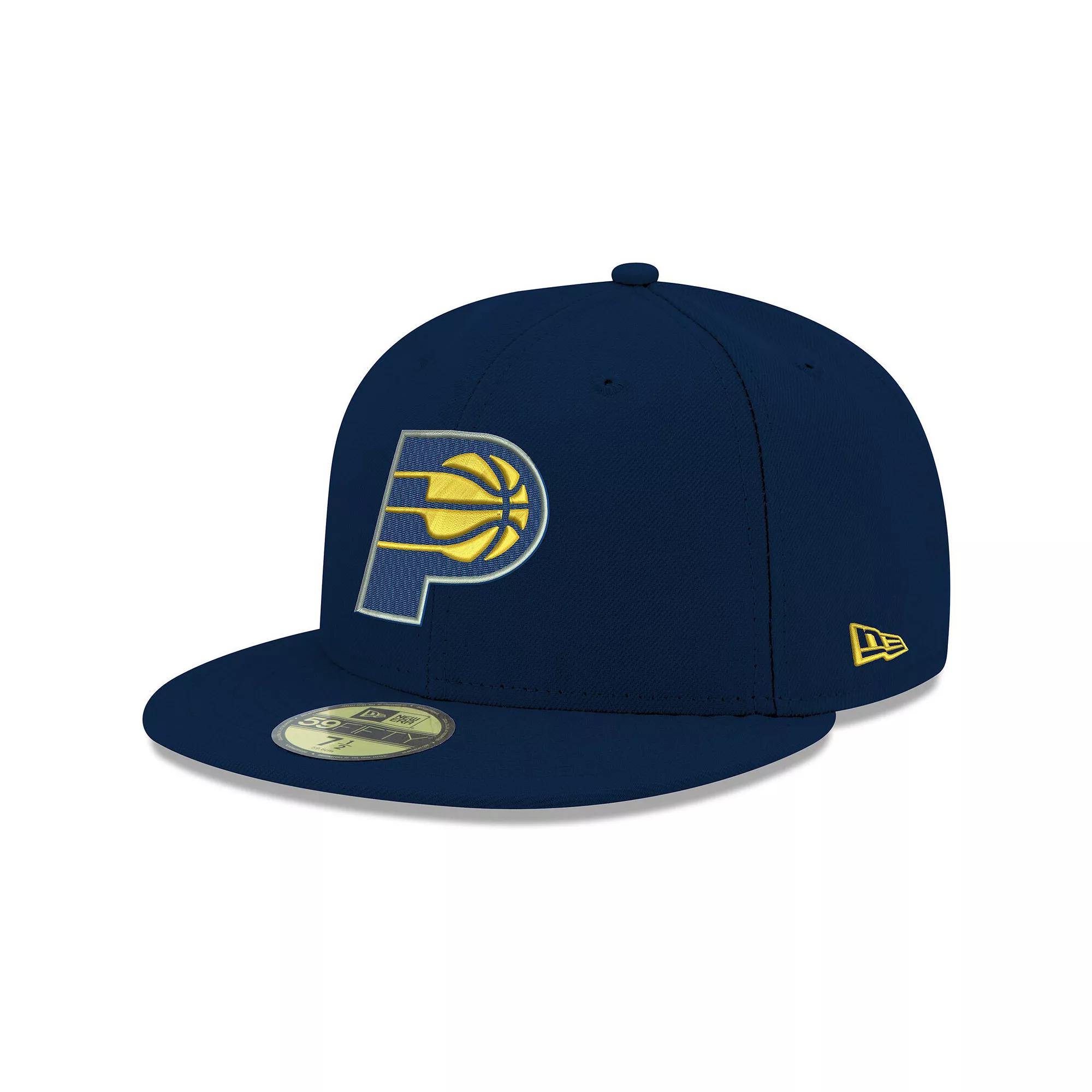 Men's New Era Navy Indiana Pacers Official Team Color 59FIFTY Fitted Hat,  Product Image