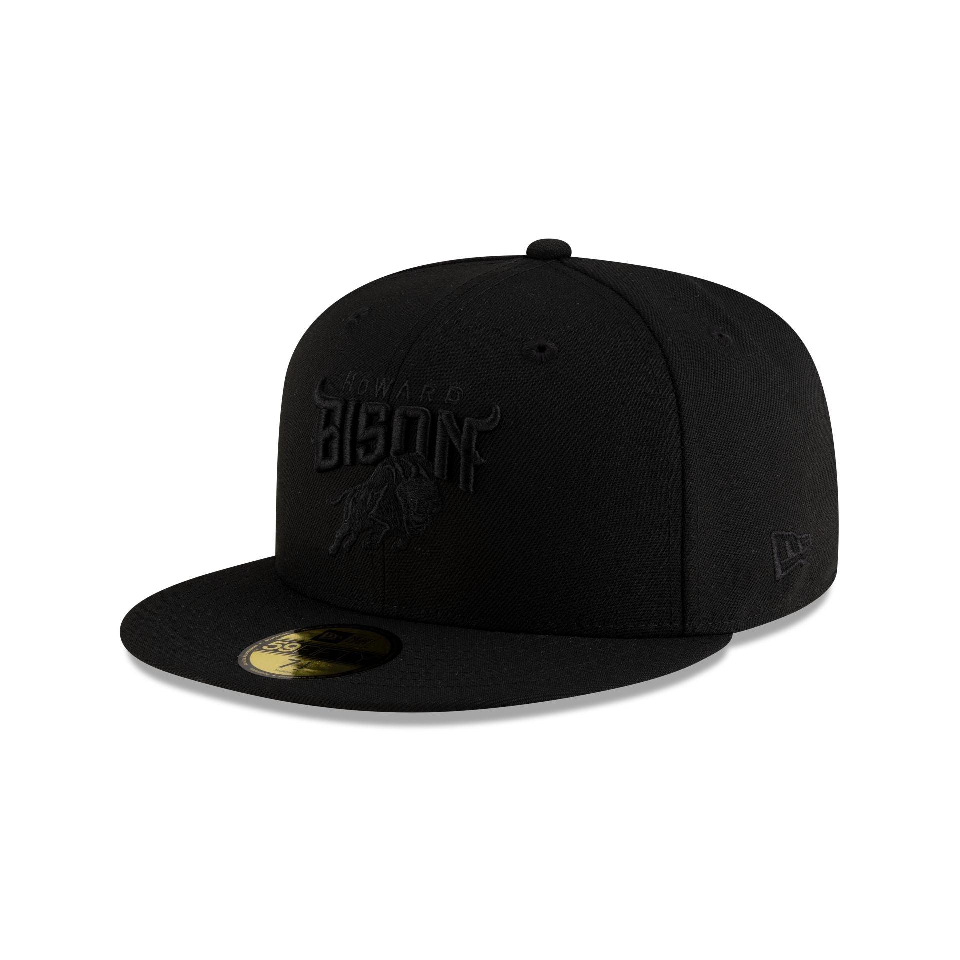 Howard Bison Black on Black 59FIFTY Fitted Hat Male Product Image