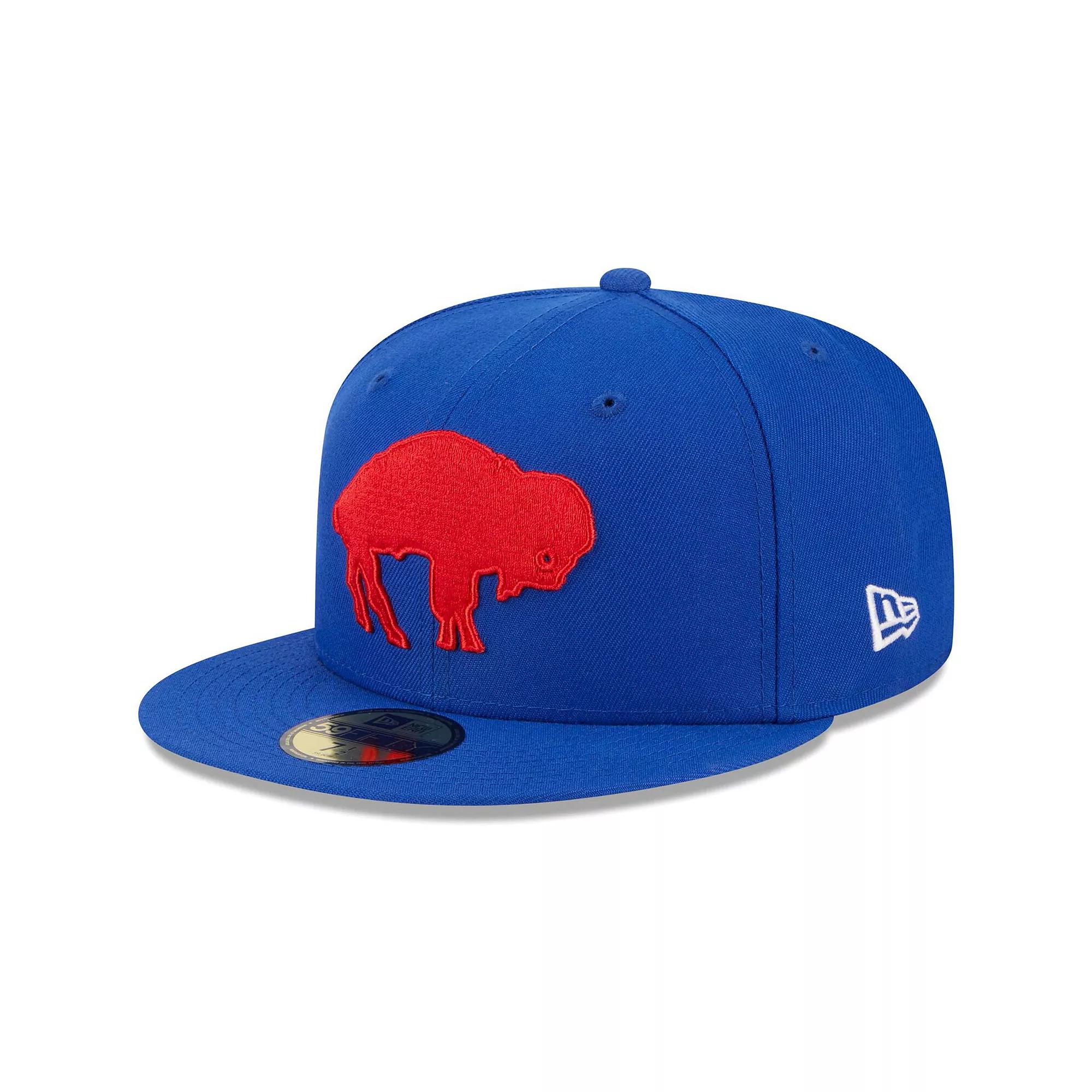 Men's New Era Royal Buffalo Bills Throwback Main 59FIFTY Fitted Hat,  Product Image