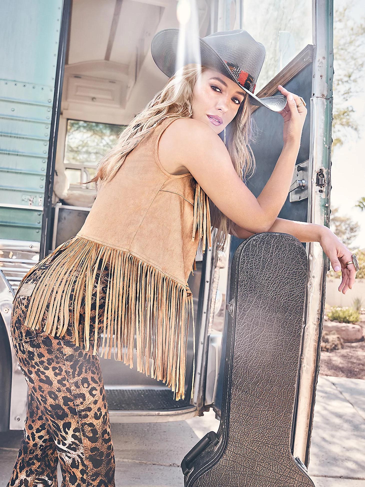 Wrangler x Lainey Wilson Festival Fringe Vest | Women's JACKETS & OUTERWEAR | Wrangler® Product Image