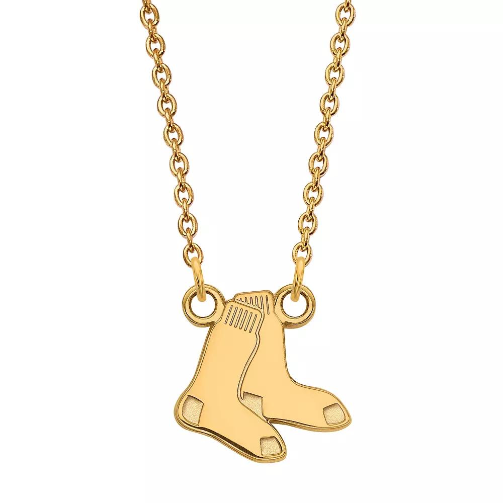 LogoArt Sterling Silver Boston Red Sox Small Pendant Necklace, Women's, Size: 13MM Product Image