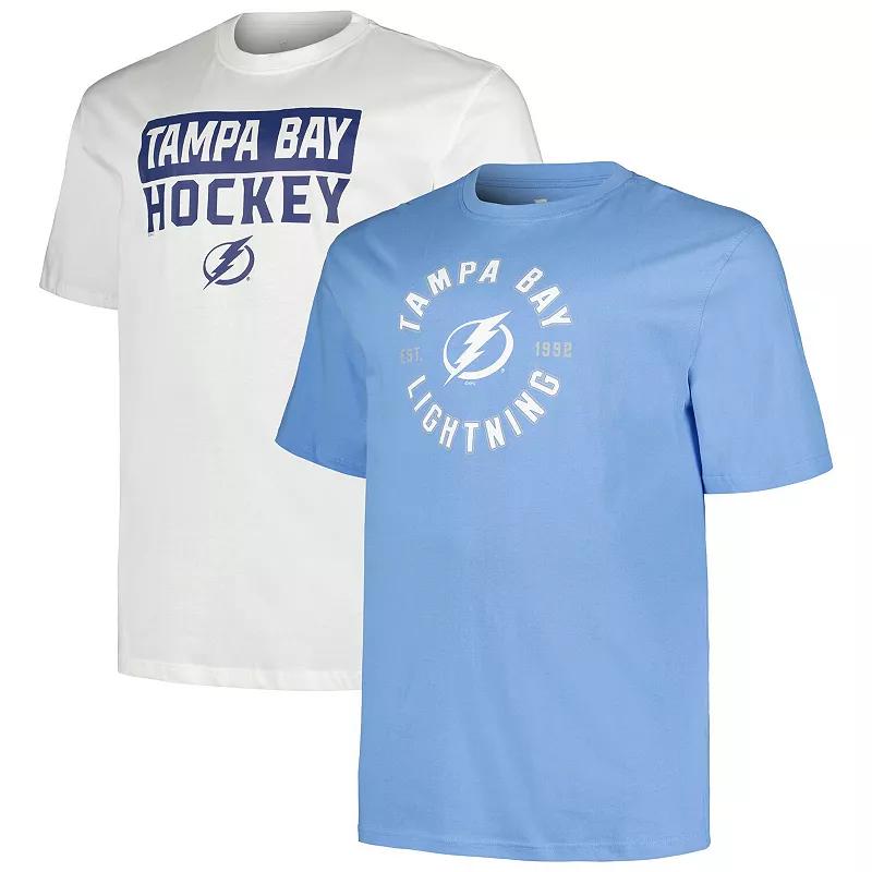 Men's Fanatics Tampa Bay Lightning Big & Tall 2-Pack T-Shirt Set,  Product Image