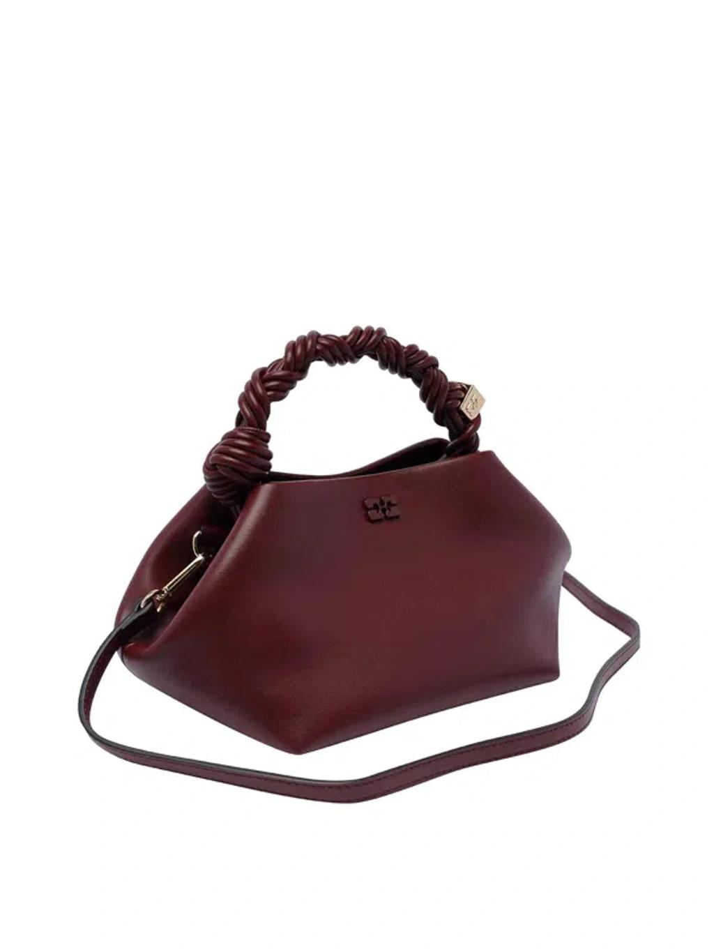 GANNI Bordeaux Mini Bou Handbag In Red Product Image