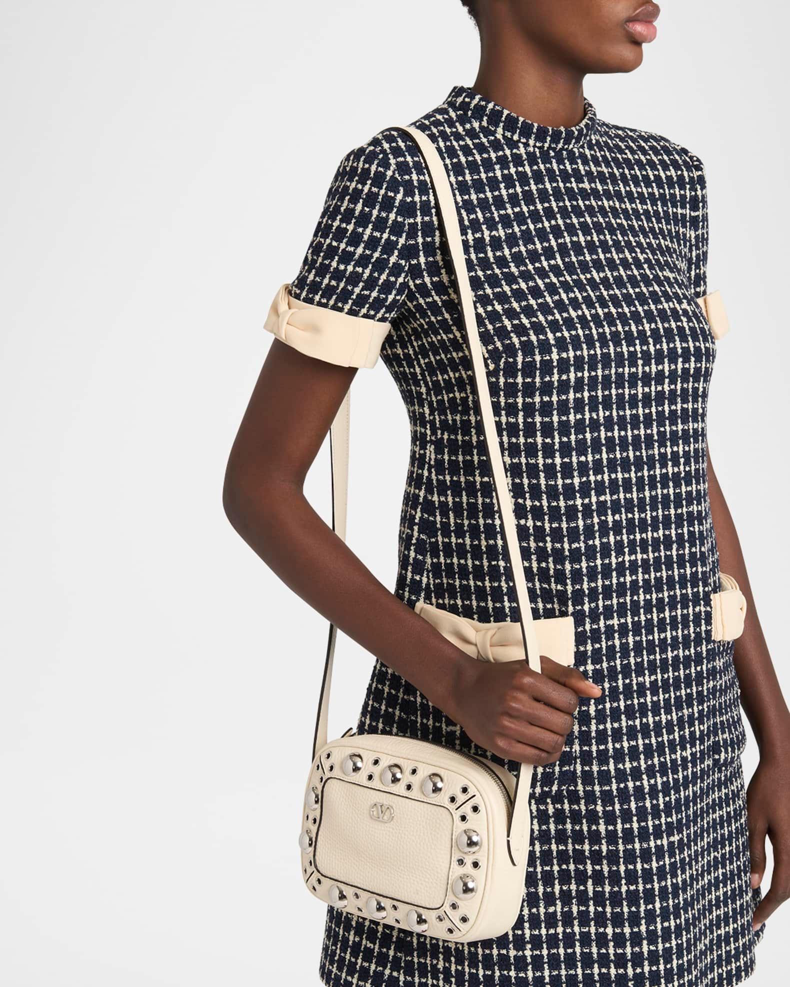 Nellcote Studded Leather Camera Crossbody Bag Product Image