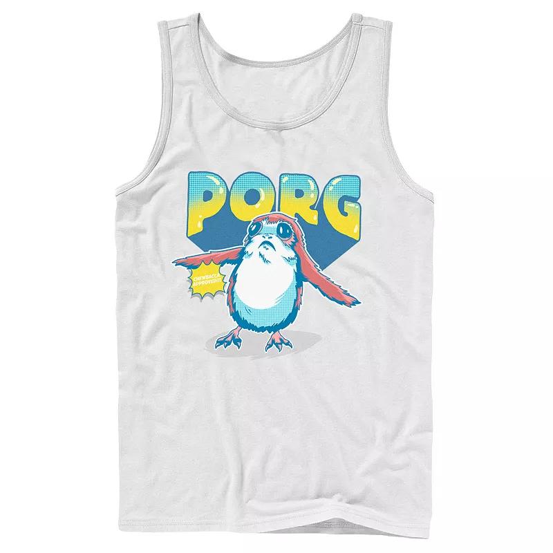 Men's Star Wars Porg Chewbacca Approved Comic Portrait Tank Top,  Product Image