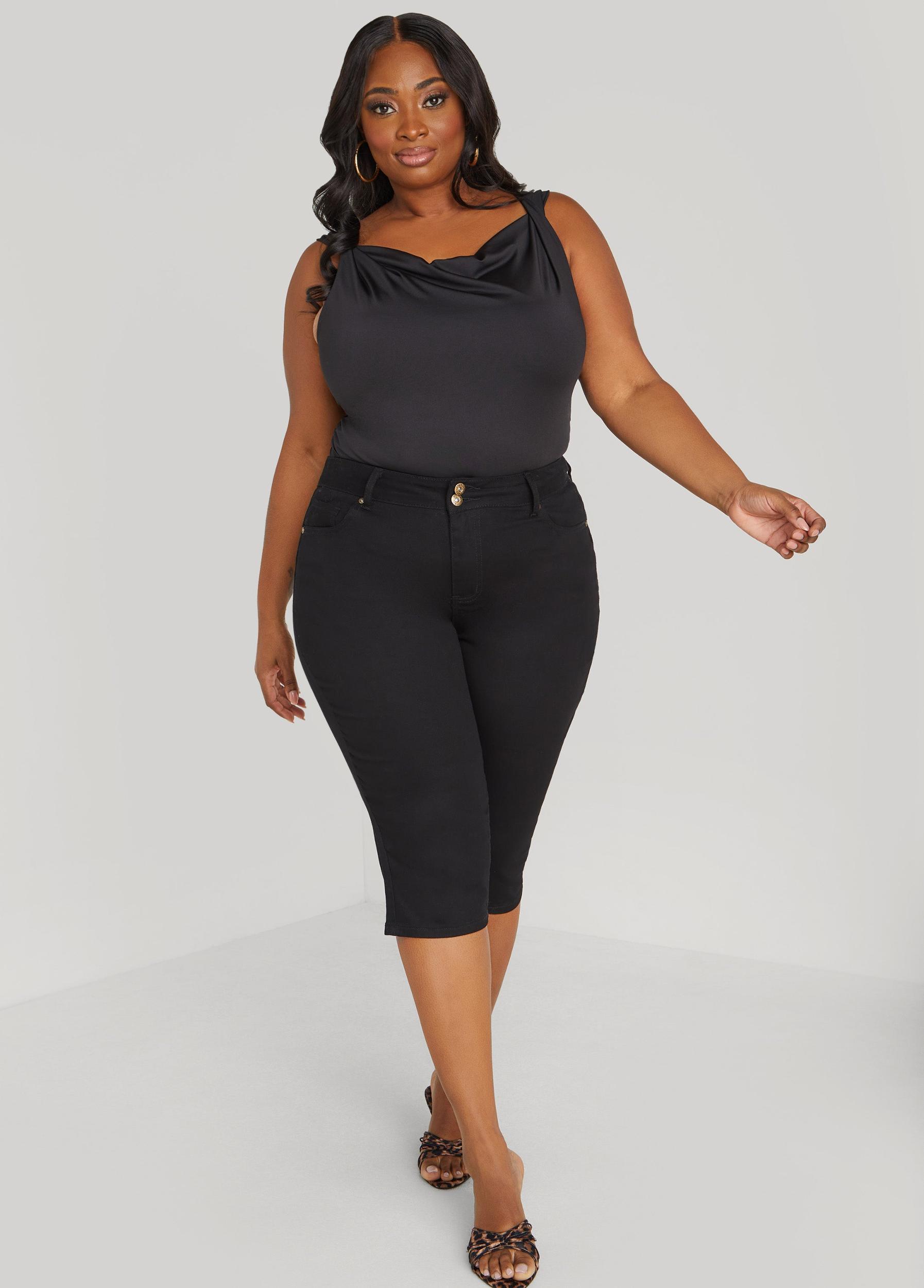 Plus Size Twisted Cowl Neck Top Ashley Stewart Product Image
