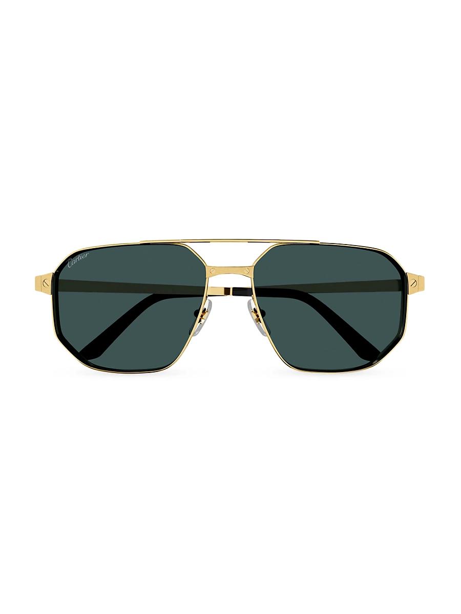 Mens Guccissima Metal 51MM Oval Sunglasses Product Image