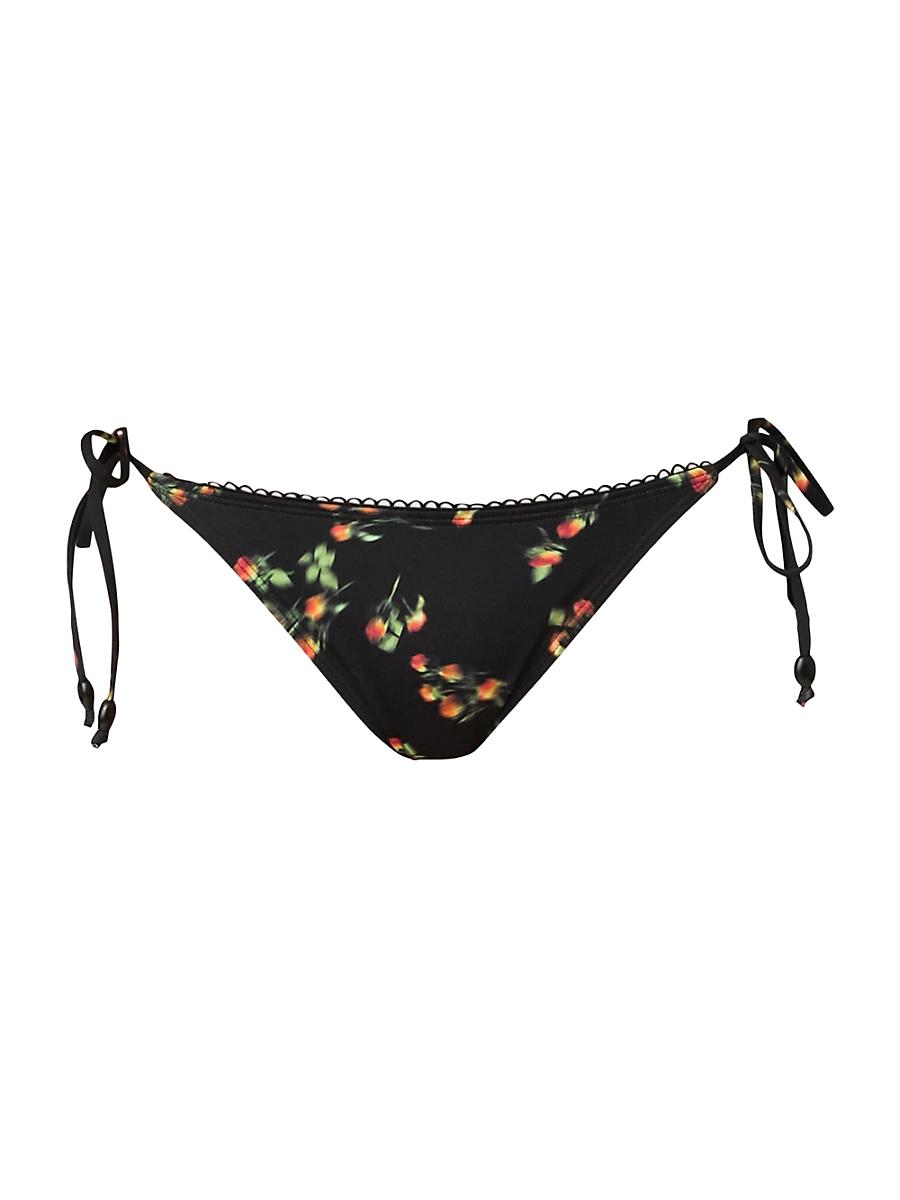 Womens Floral Print Triangle Swim Bottoms Product Image