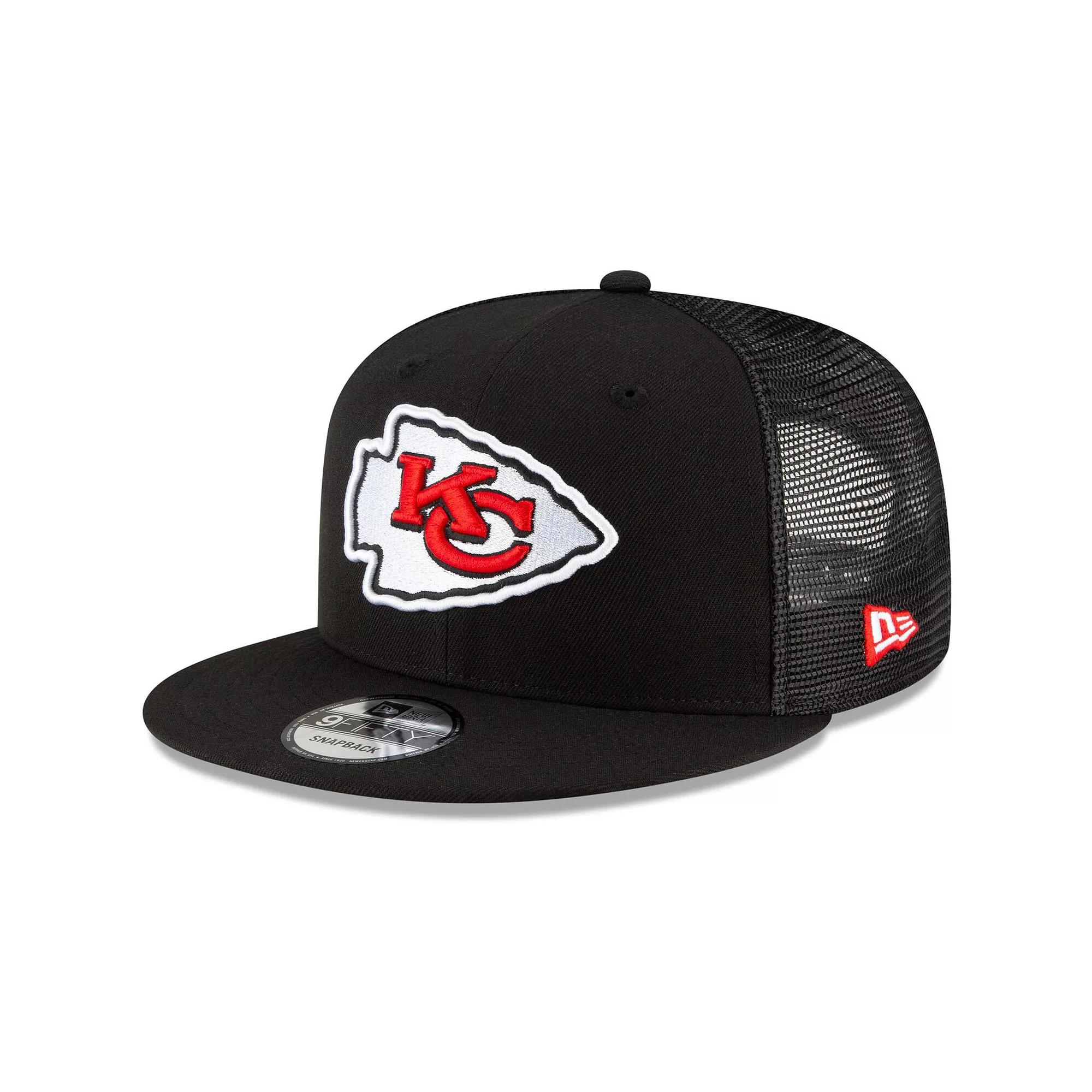 Men's New Era Black Kansas City Chiefs Shade Trucker 9FIFTY Snapback Hat Product Image