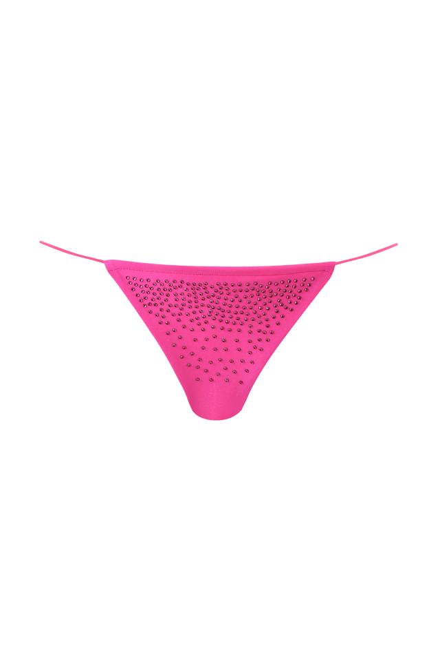 BAMBI DIAMANTE BIKINI TOP - NEON PINK Product Image