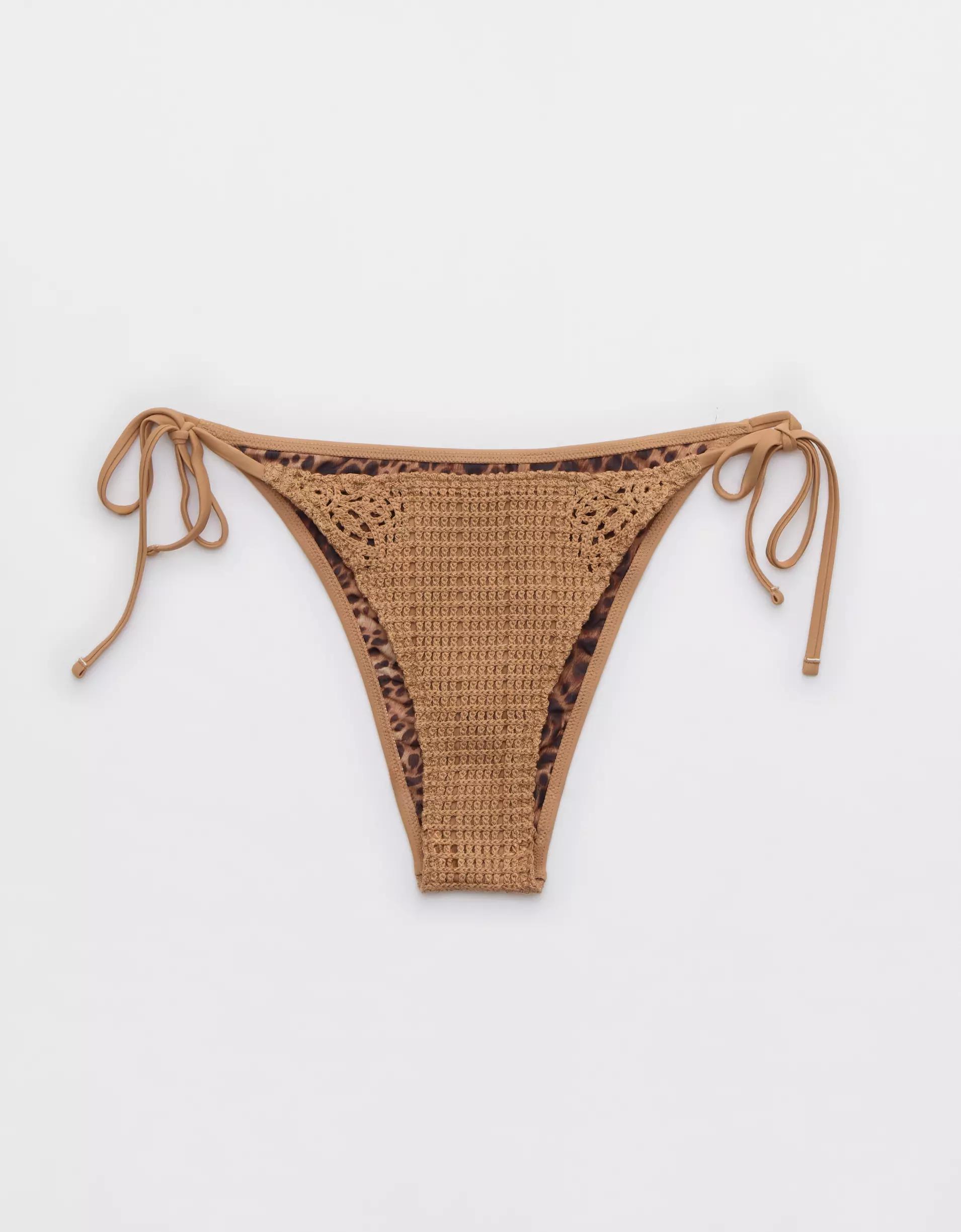 Aerie The Sunbun Crochet Bikini Bottom Product Image