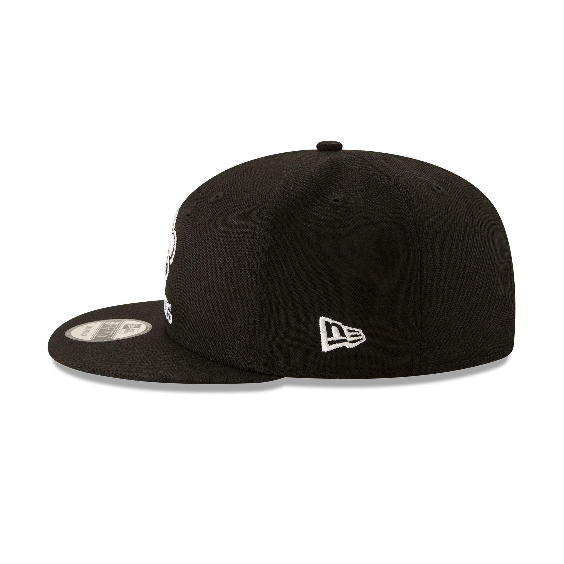 New Orleans Saints Basic Black & White 9FIFTY Snapback Hat Male Product Image