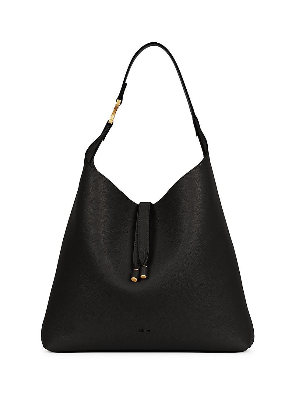 Marcie Hobo Bag in Grained Leather Product Image