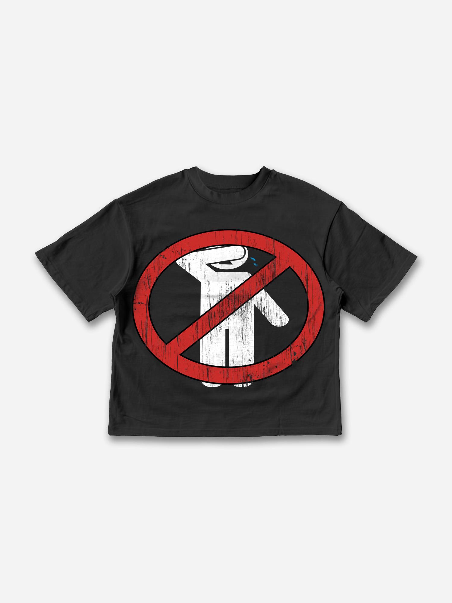 No Emotion Graphics Cotton Cropped T-Shirts Product Image