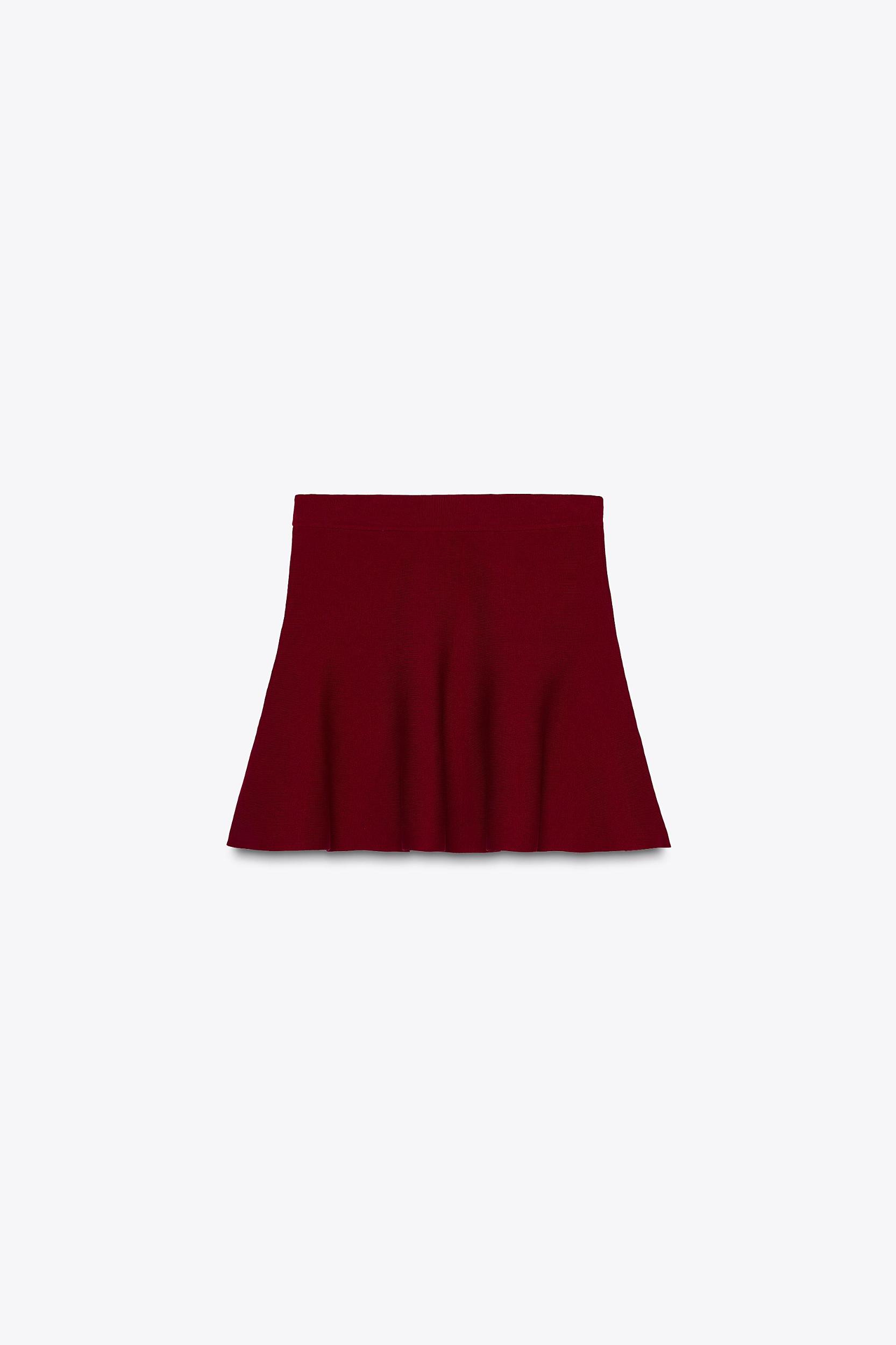 BASIC KNIT MINI SKIRT Product Image