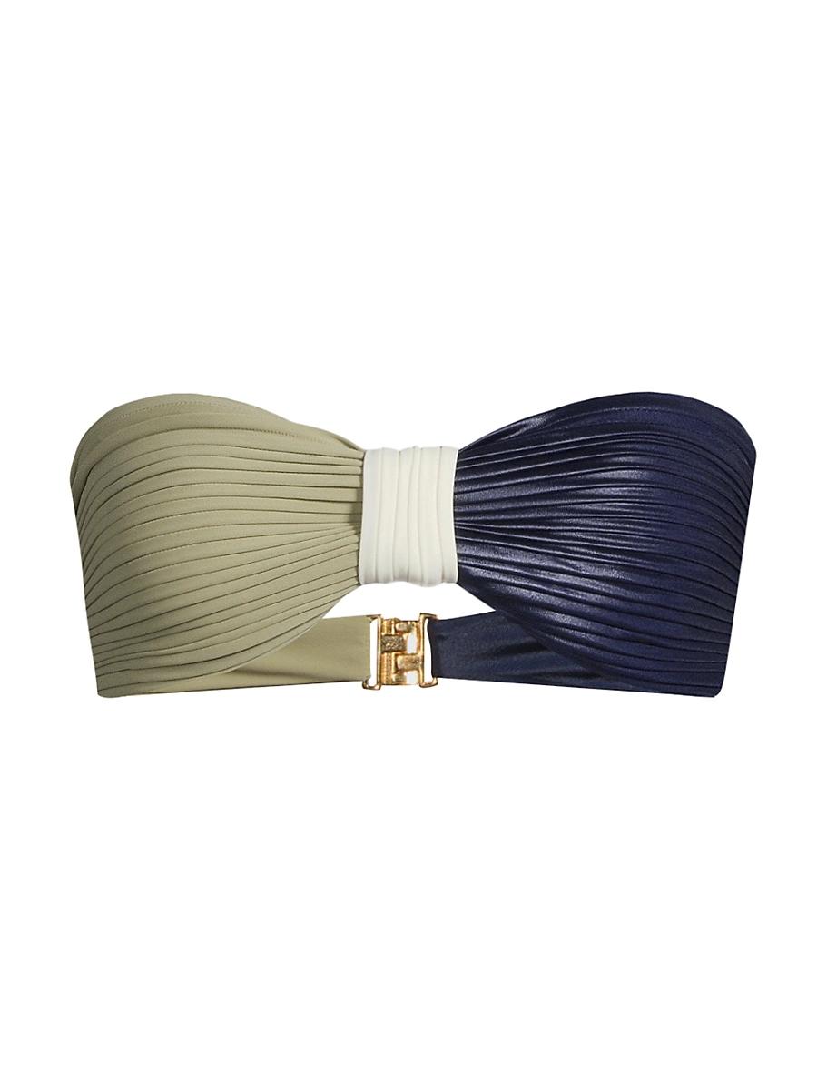 Womens Emma Pleated Bikini Top Product Image