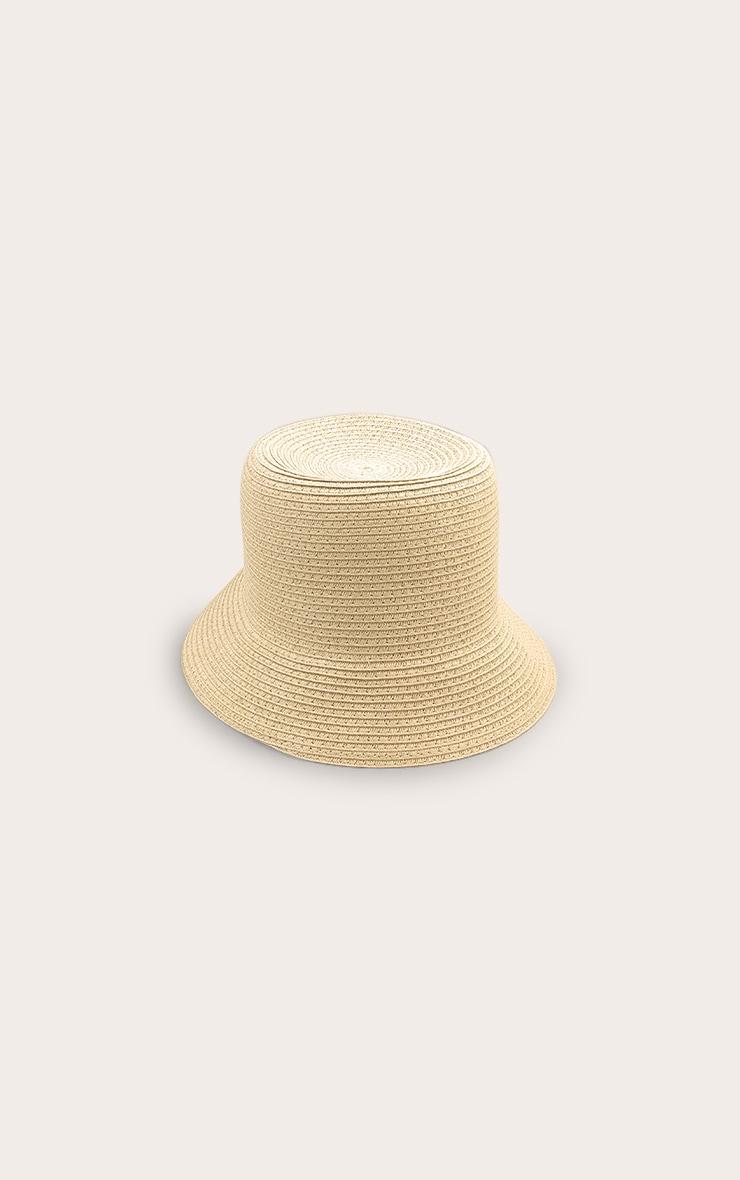 Pretty Little Thing Embroidered Raffia Bucket Hat Product Image