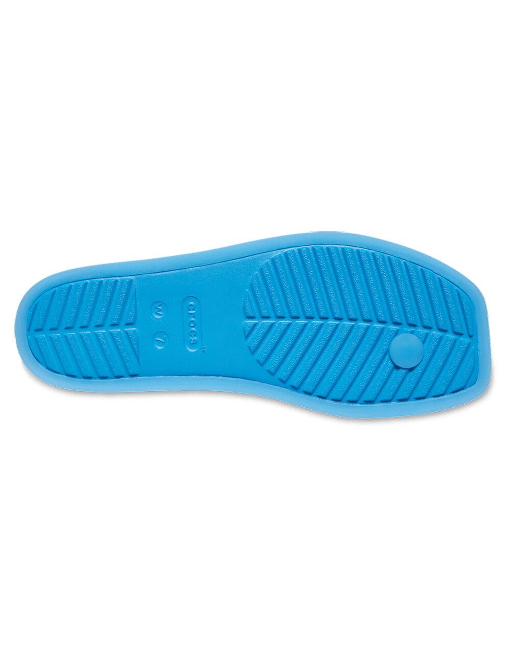 CROCS Miami Womens Toe Loop Sandals - BLUE Product Image