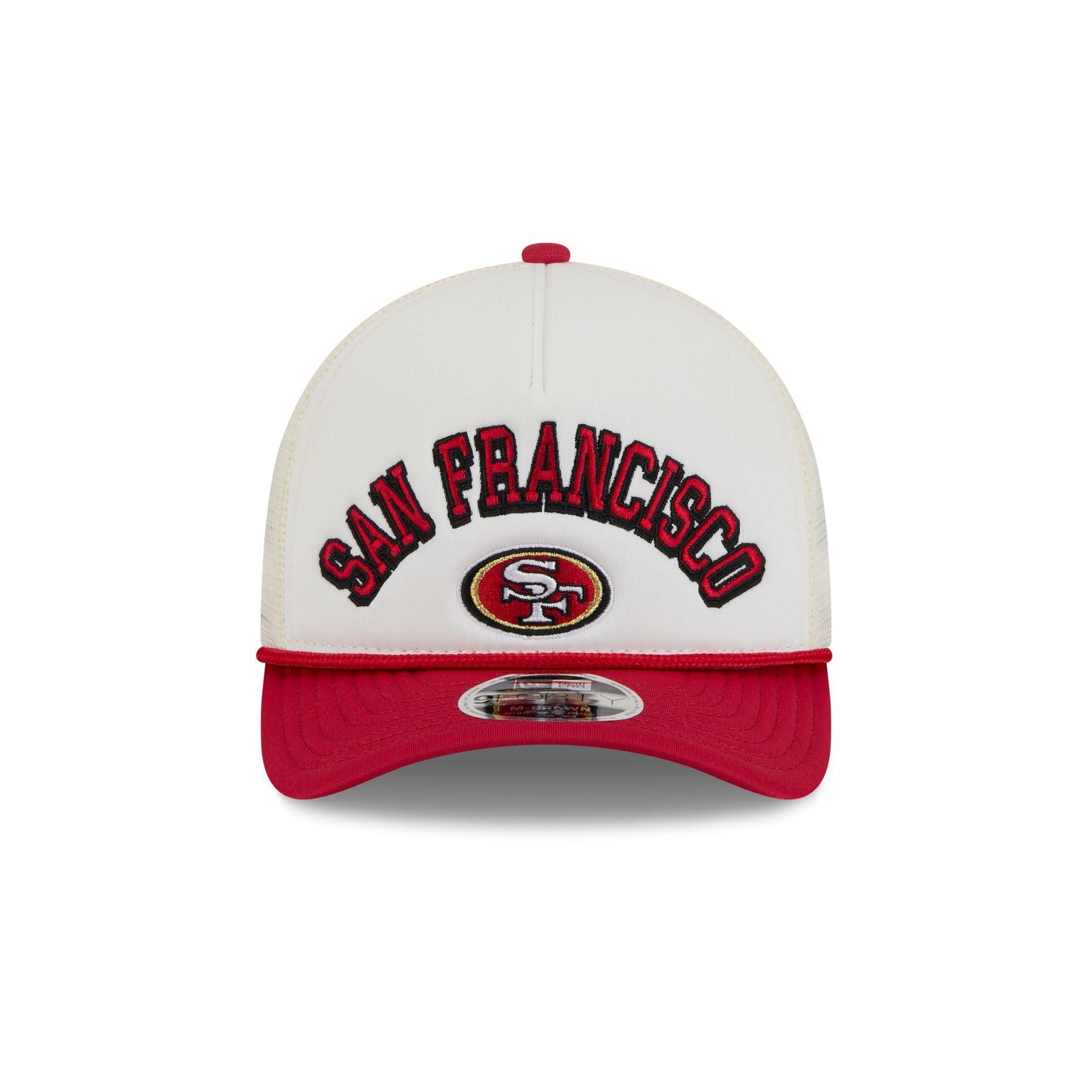 San Francisco 49ers Chrome Arch 9FORTY M-Crown A-Frame Trucker Hat Male Product Image