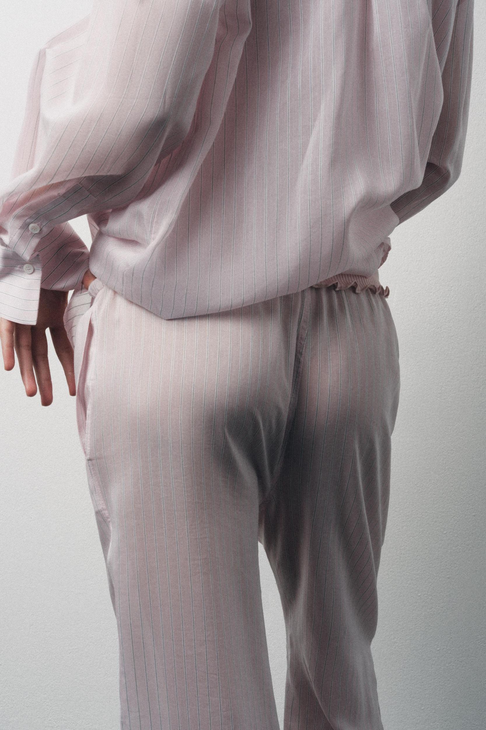 STRIPED PAJAMA SHIRT Product Image