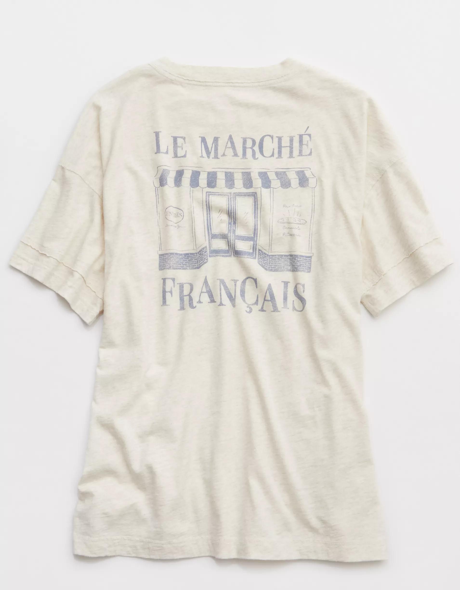 Aerie Crew Oversized Boyfriend T-Shirt Product Image