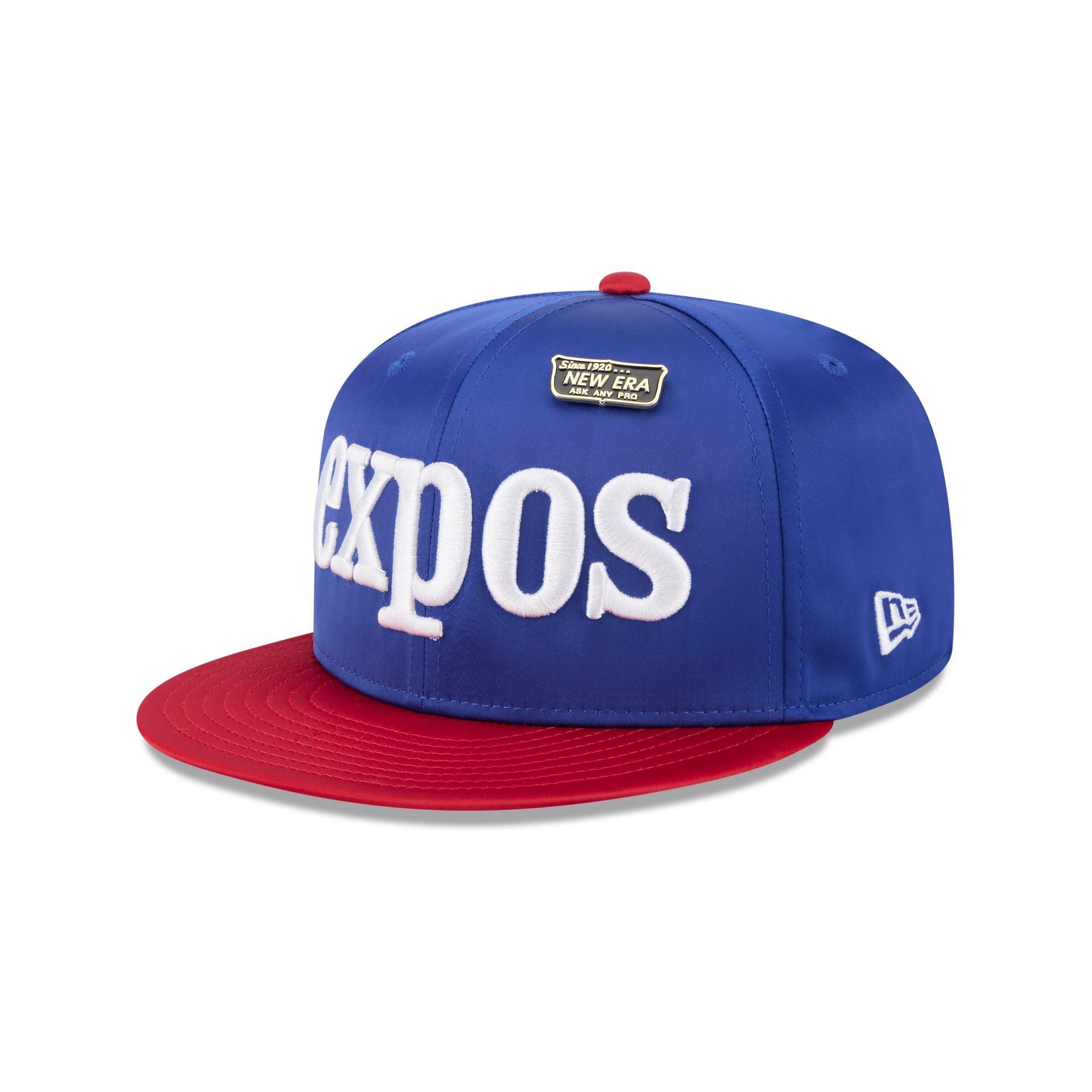 Montreal Expos Spring Satin 59FIFTY Fitted Hat Male Product Image