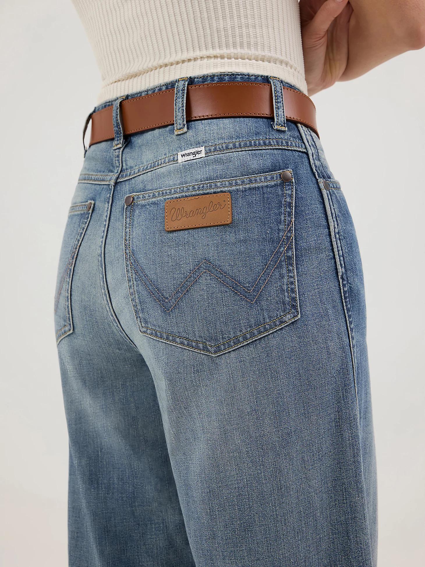 Women's Loose Spat Jean in Green Wash Product Image