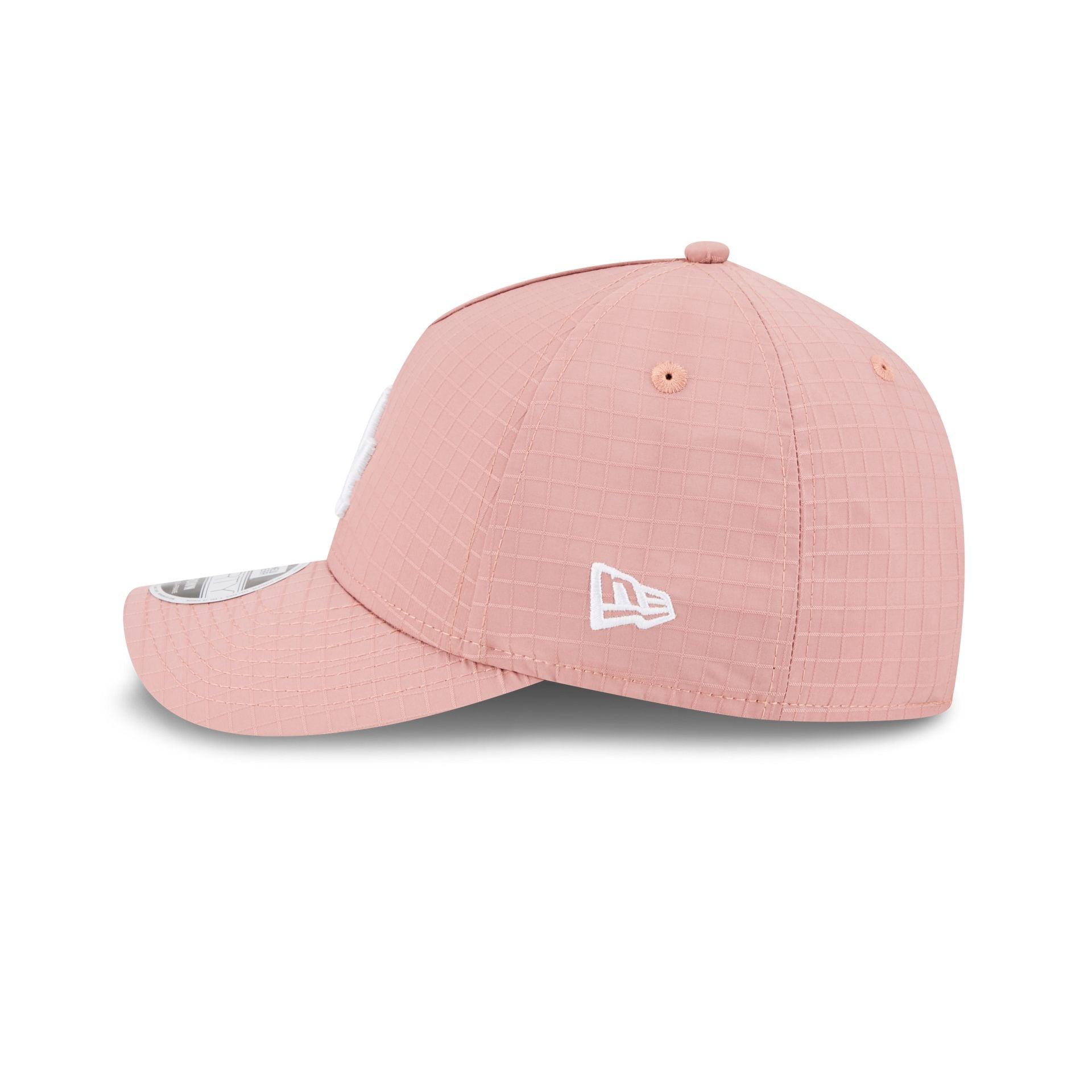 Los Angeles Dodgers Pink Ripstop 9FORTY M-Crown A-Frame Snapback Hat Male Product Image