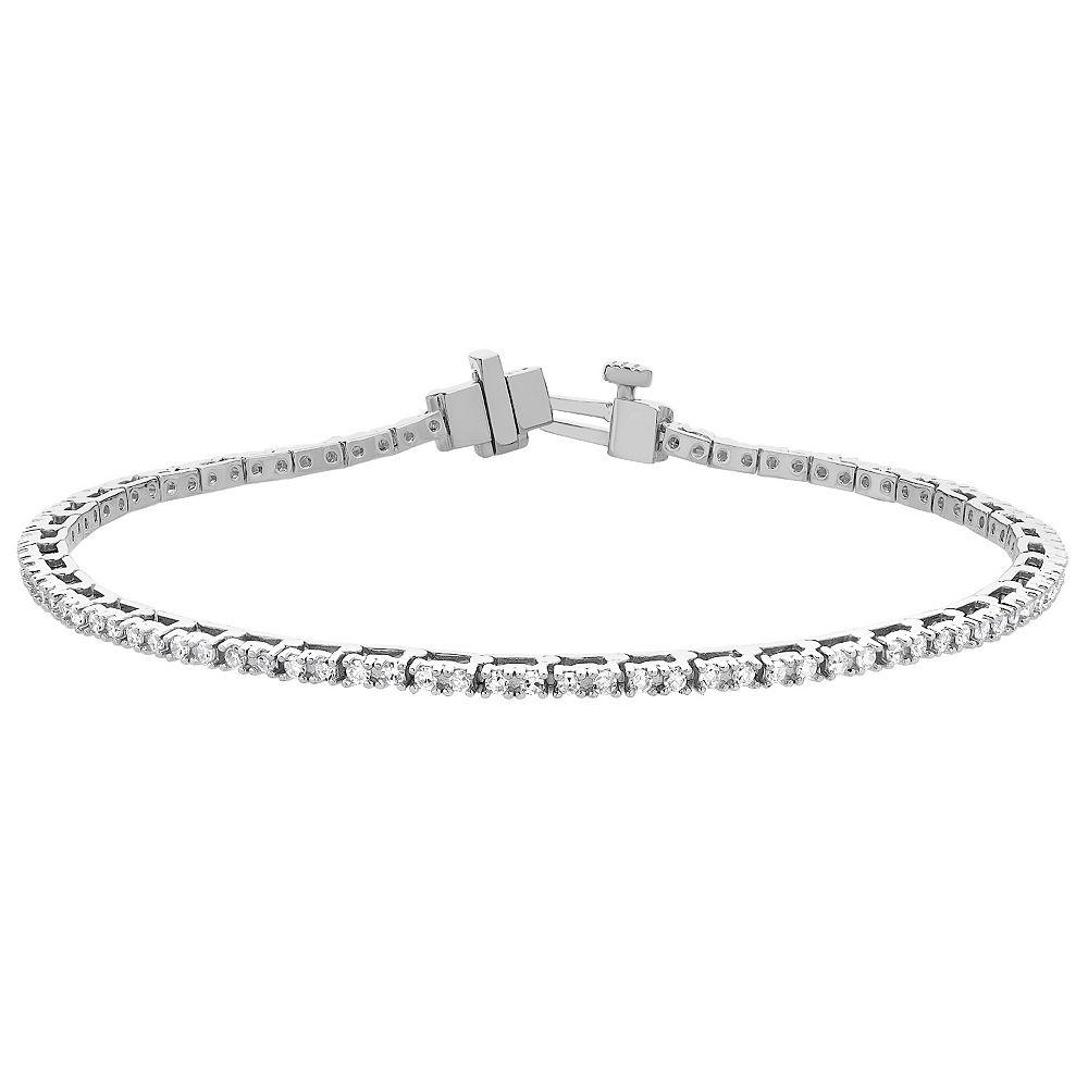 Diamond Brilliance Sterling Silver 1 Carat T.W. Lab-Created Diamond Tennis Bracelet, Women's,  Product Image