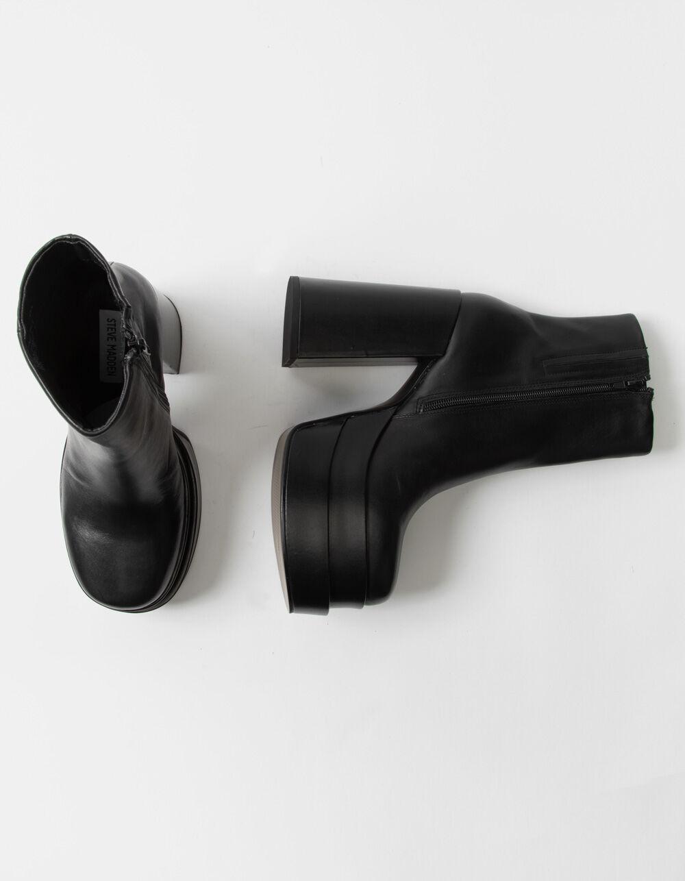STEVE MADDEN Cobra Platform Boots - BLACK Product Image