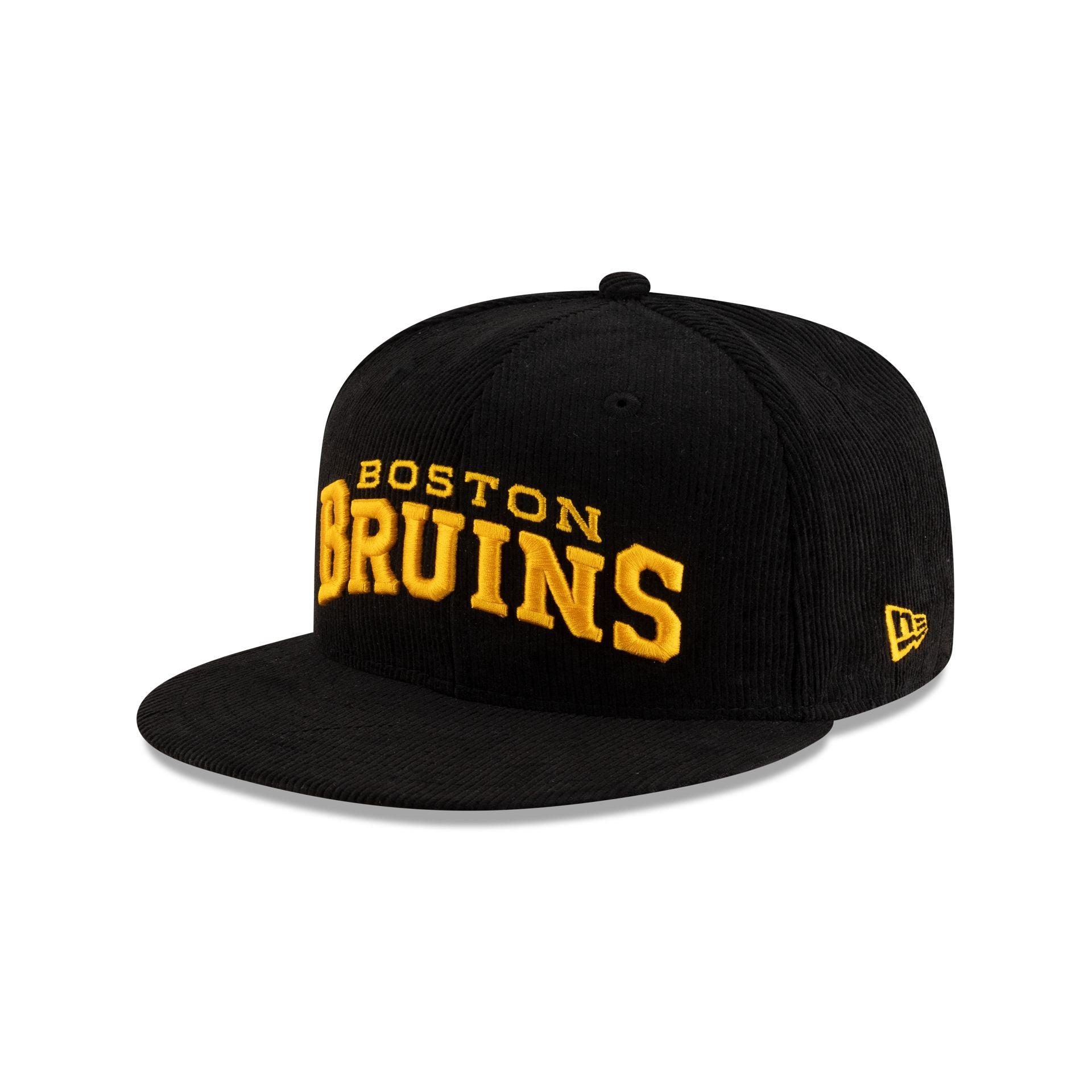 Boston Bruins Black Corduroy 59FIFTY Fitted Hat Male Product Image