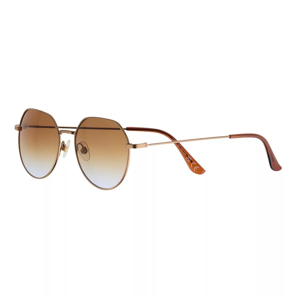Women's Sonoma Goods For Life® Metal Geo Sunglasses, Bronze Product Image