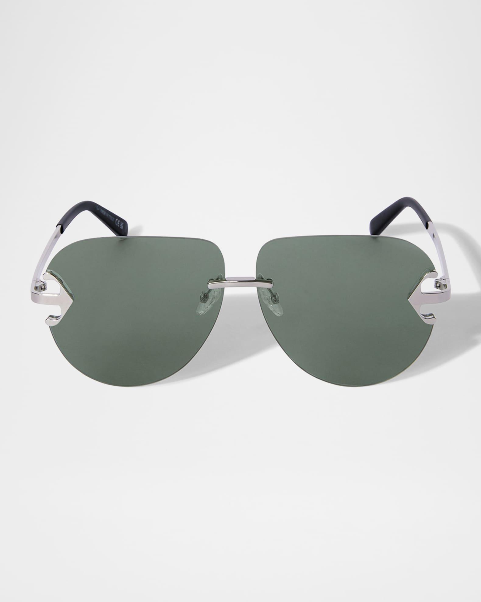 Mens Alexandria Metal Round Sunglasses Product Image