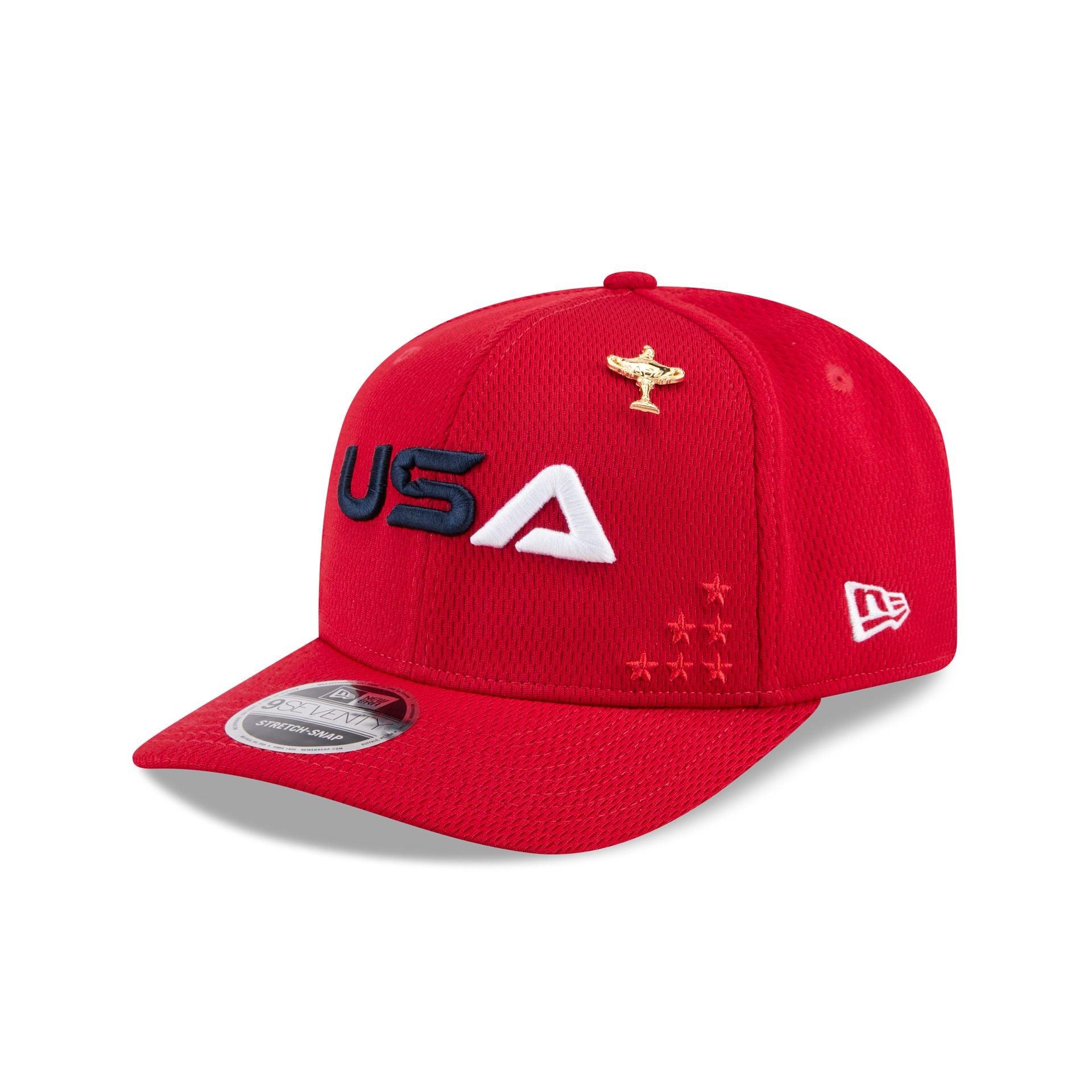 2025 Ryder Cup Team USA Red 9SEVENTY Stretch-Snap Hat Male Product Image