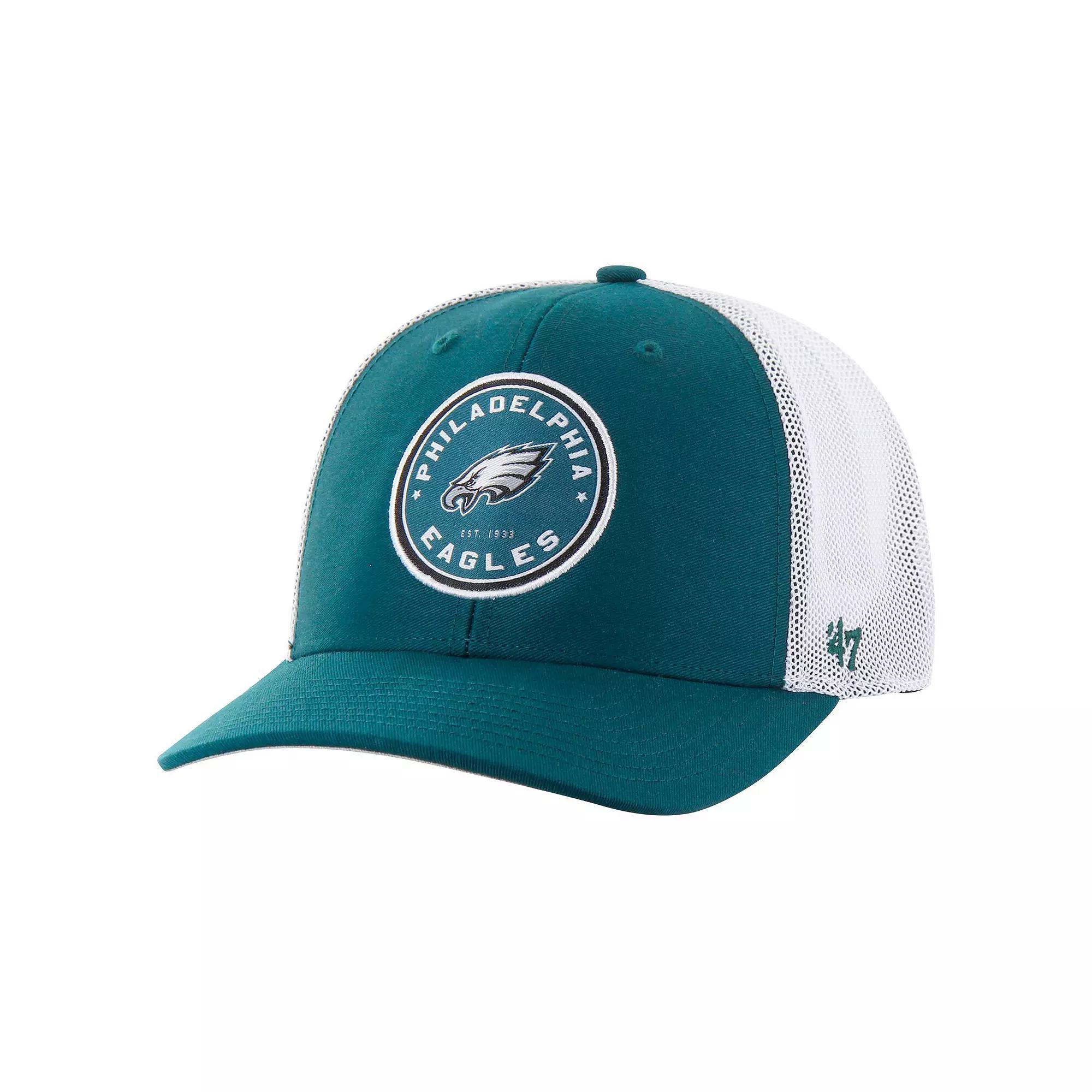 Men's '47 Midnight Green Philadelphia Eagles Disclose Trophy Stretch Fit Hat,  Product Image