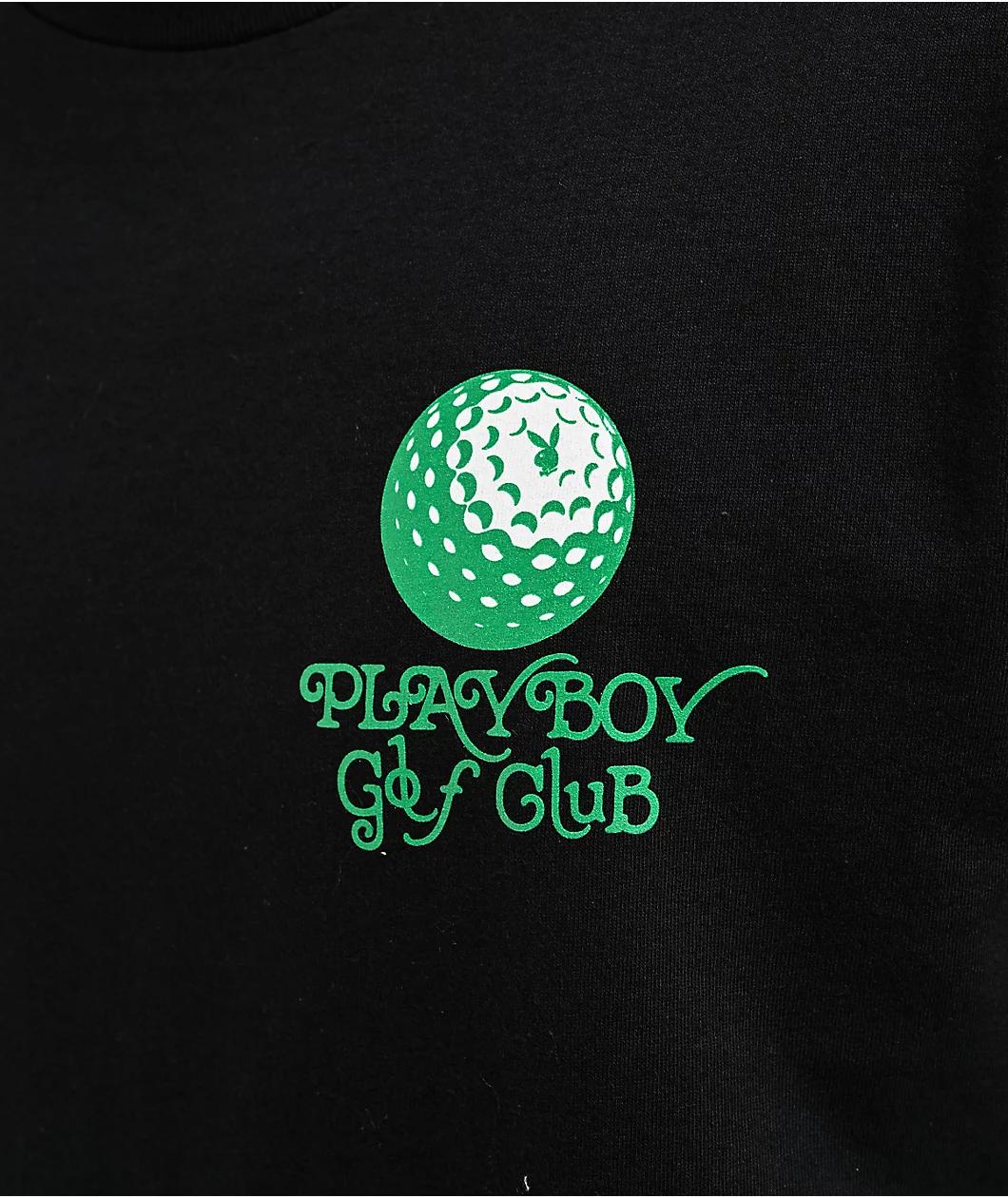 Color Bars X Playboy Golf Core Black T-Shirt Product Image