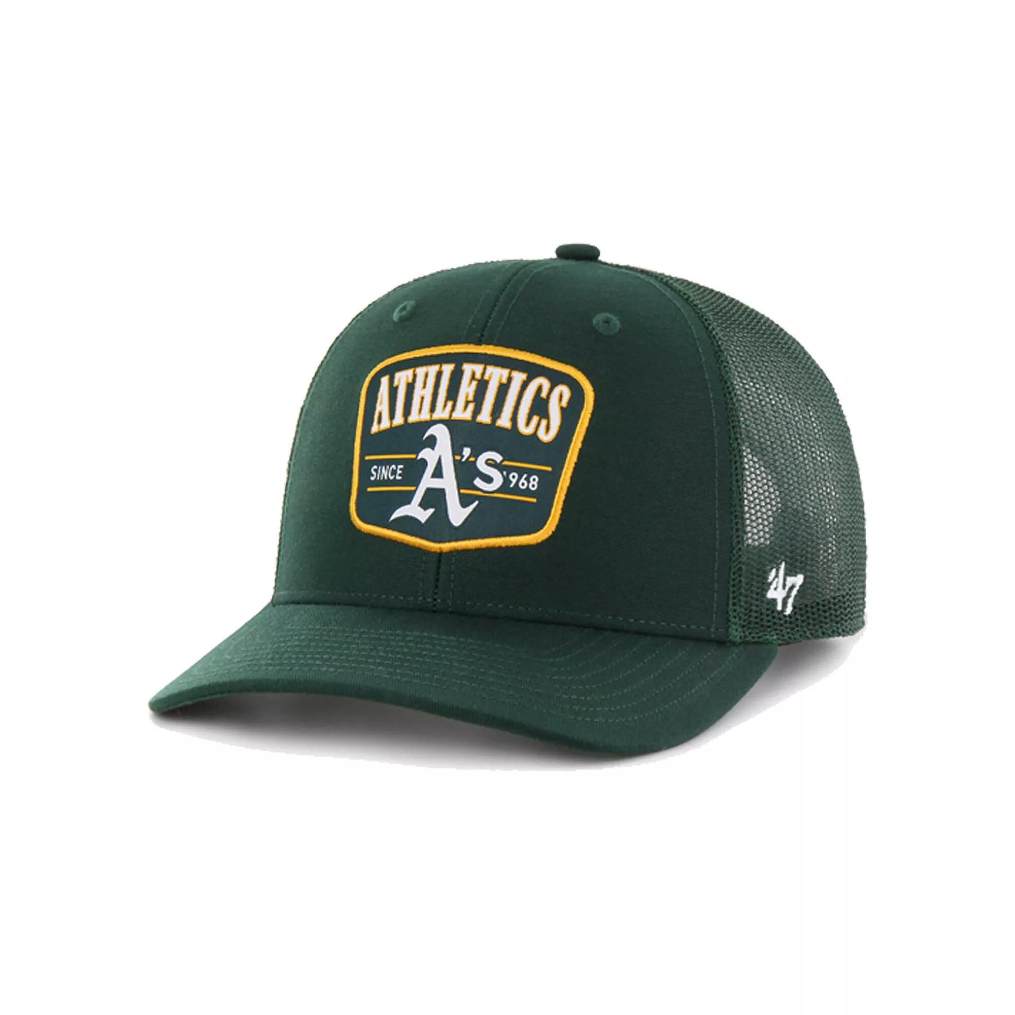 Men's '47 Green Oakland Athletics Squad Trucker Adjustable Hat Product Image