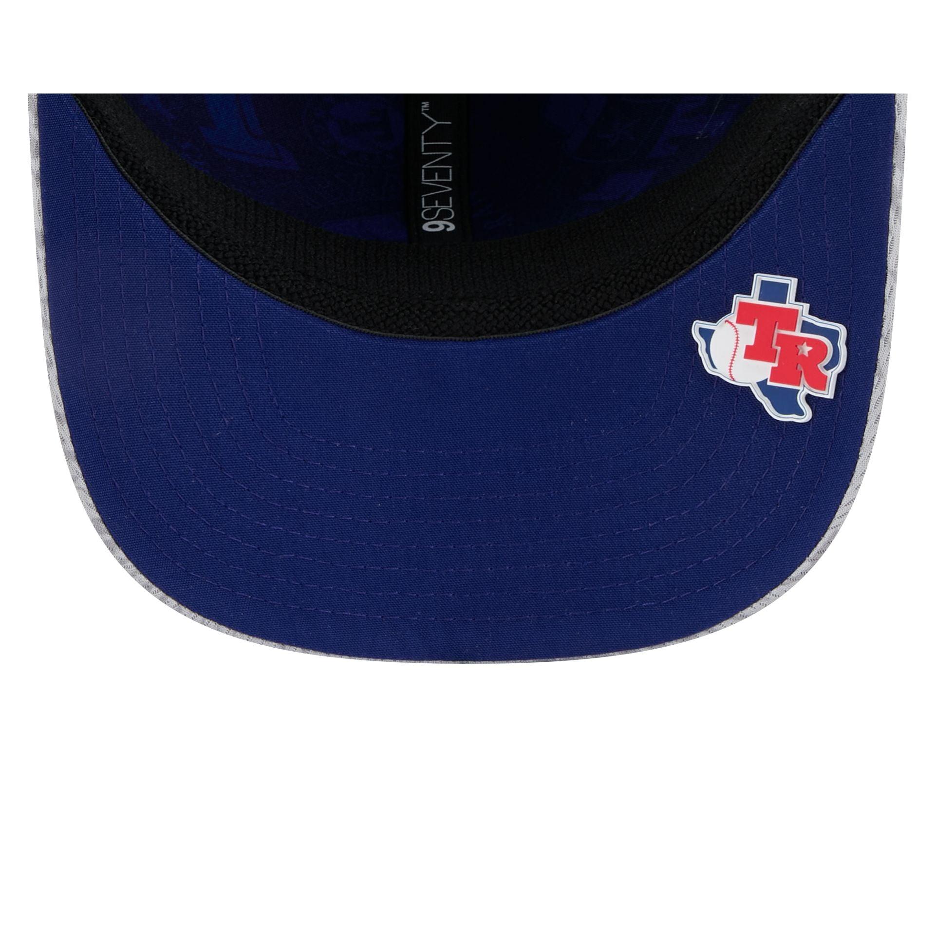 Texas Rangers 2025 Clubhouse Gray 9SEVENTY Stretch-Snap Hat Male Product Image