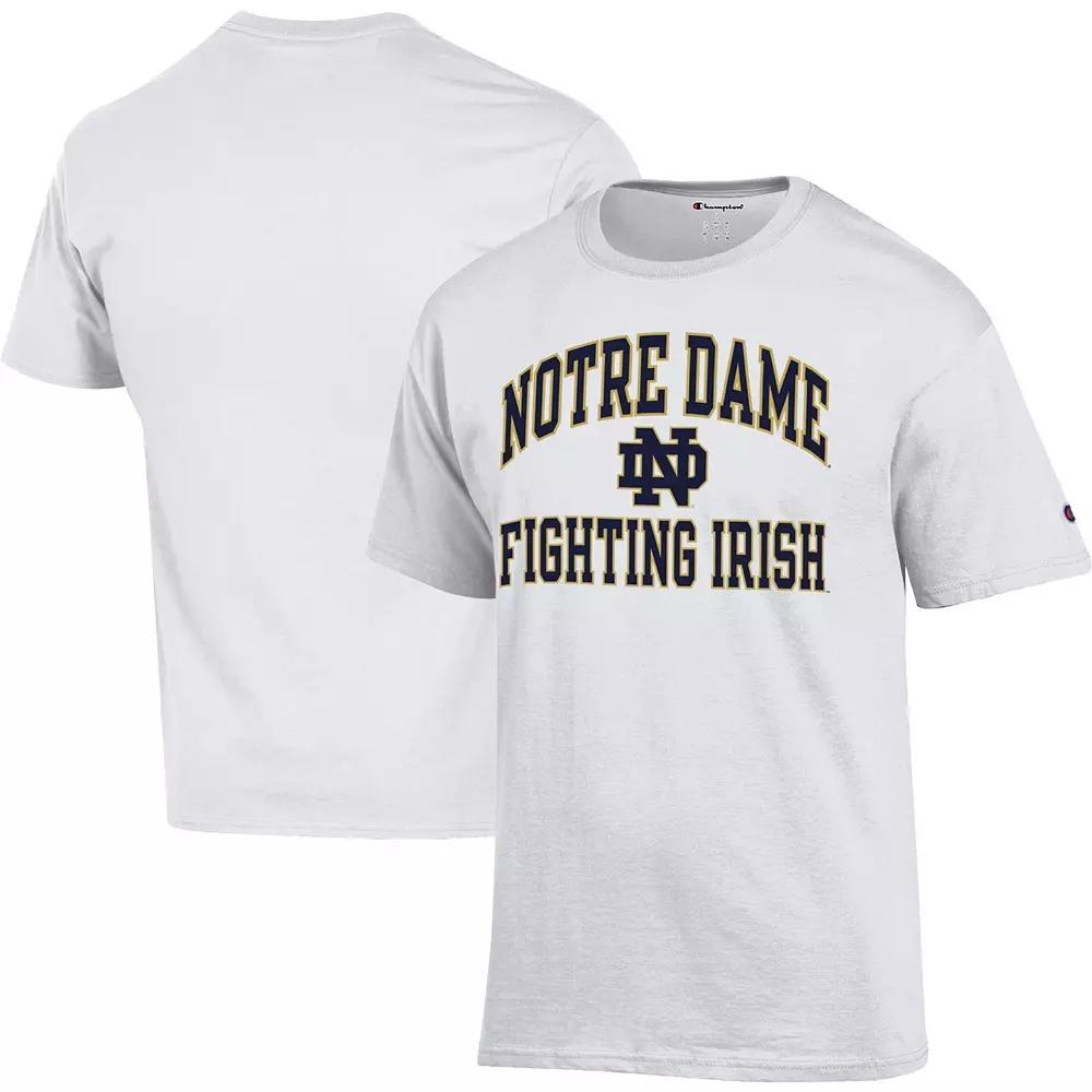 Men's Champion White Notre Dame Fighting Irish High Motor T-Shirt, Size: 2XL Product Image