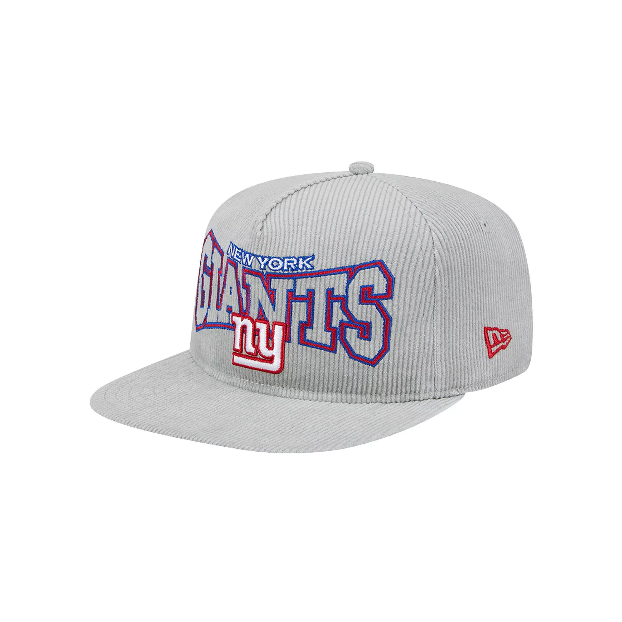 Men's New Era  Gray New York Giants Corduroy��Golfer Adjustable Hat, Grey Product Image
