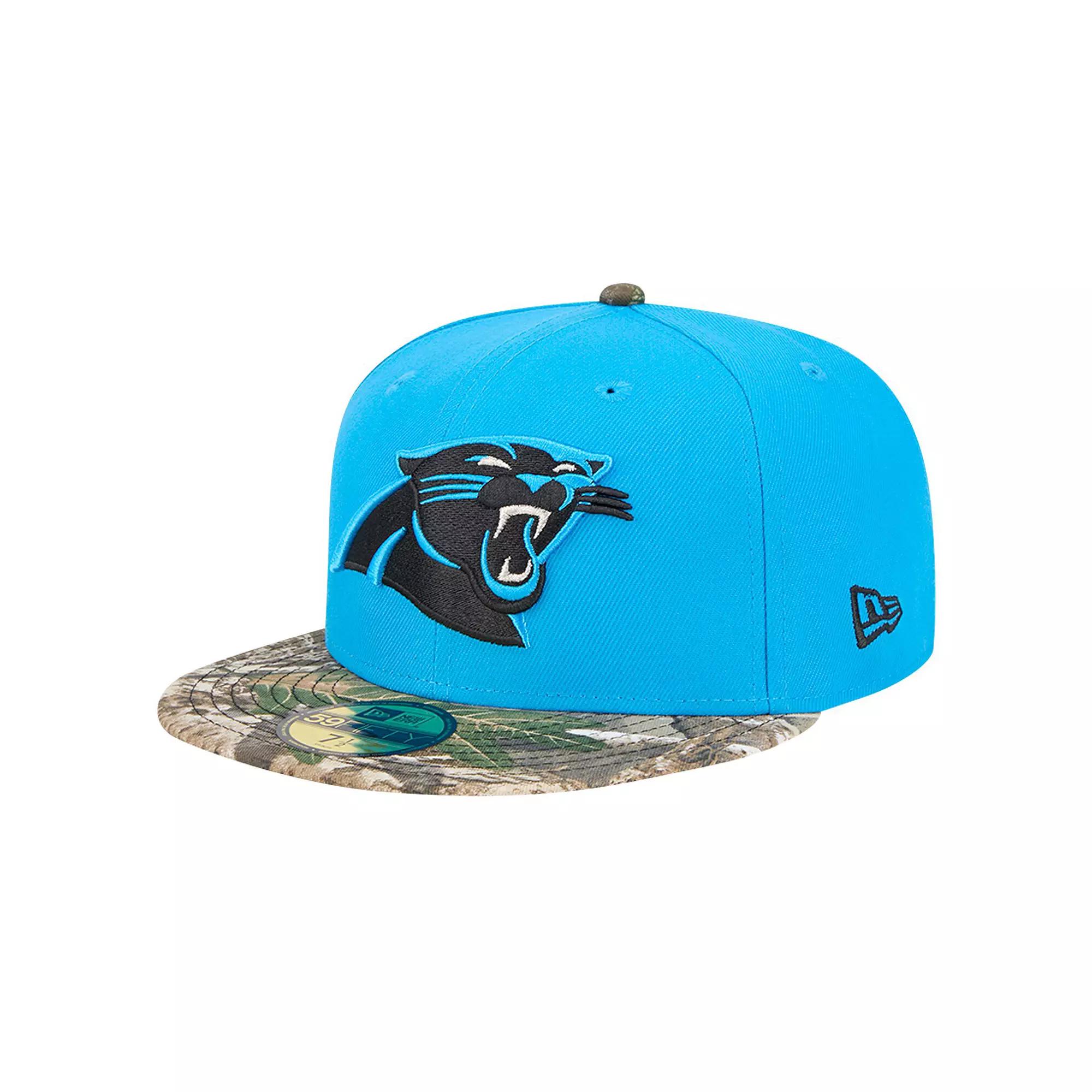 Men's New Era Blue Carolina Panthers Active Two-Tone Camo 59FIFTY Fitted Hat,  Product Image